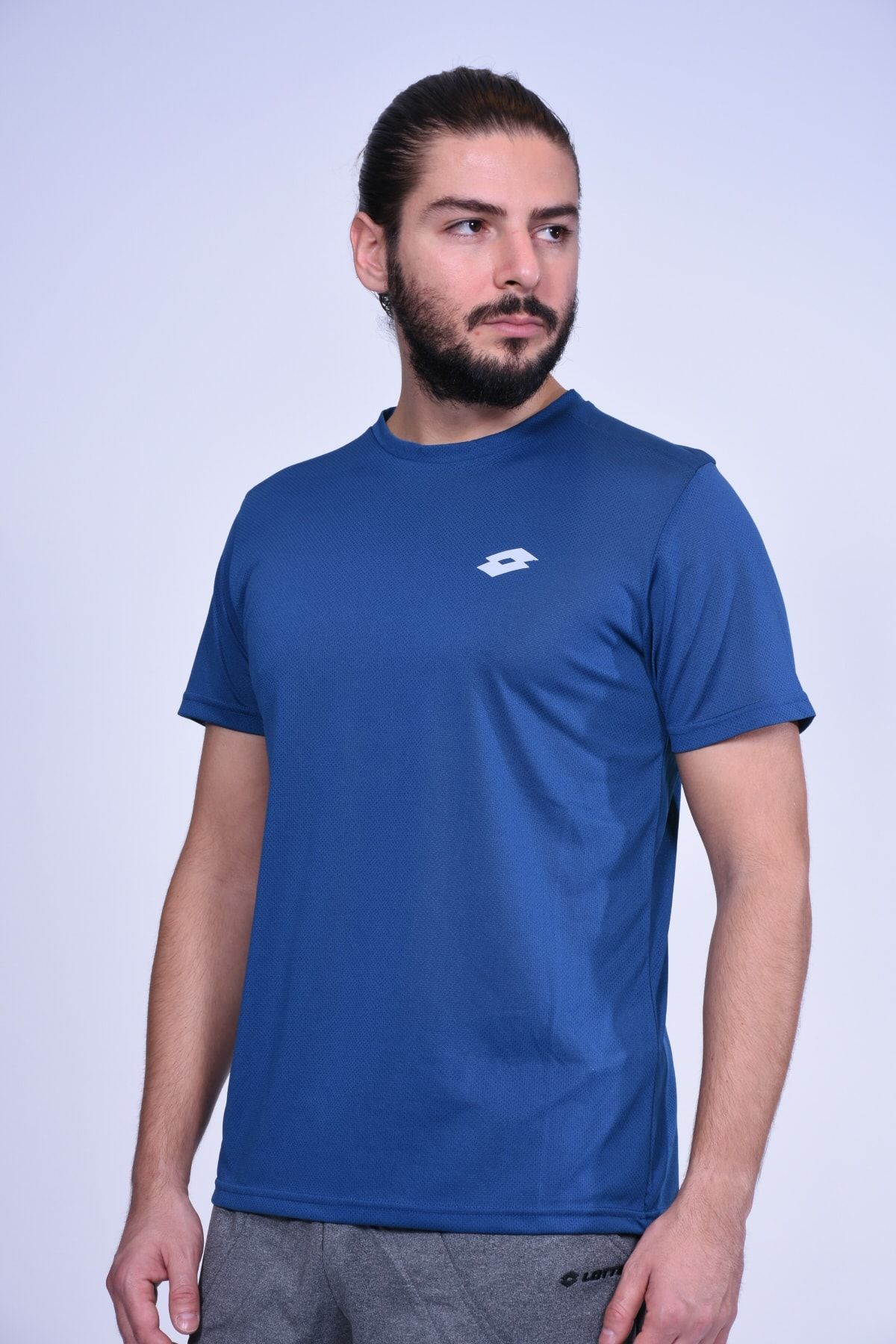 Lotto T-shirt-erkek-petrol Mavi-arhez Tee Pl-r8056