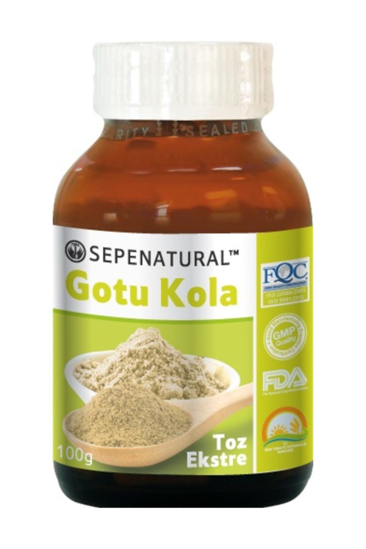Sepe Natural Gotu Kola Extract Gotu Kola Toz Ekstrakt Ekstresi 100 Gr