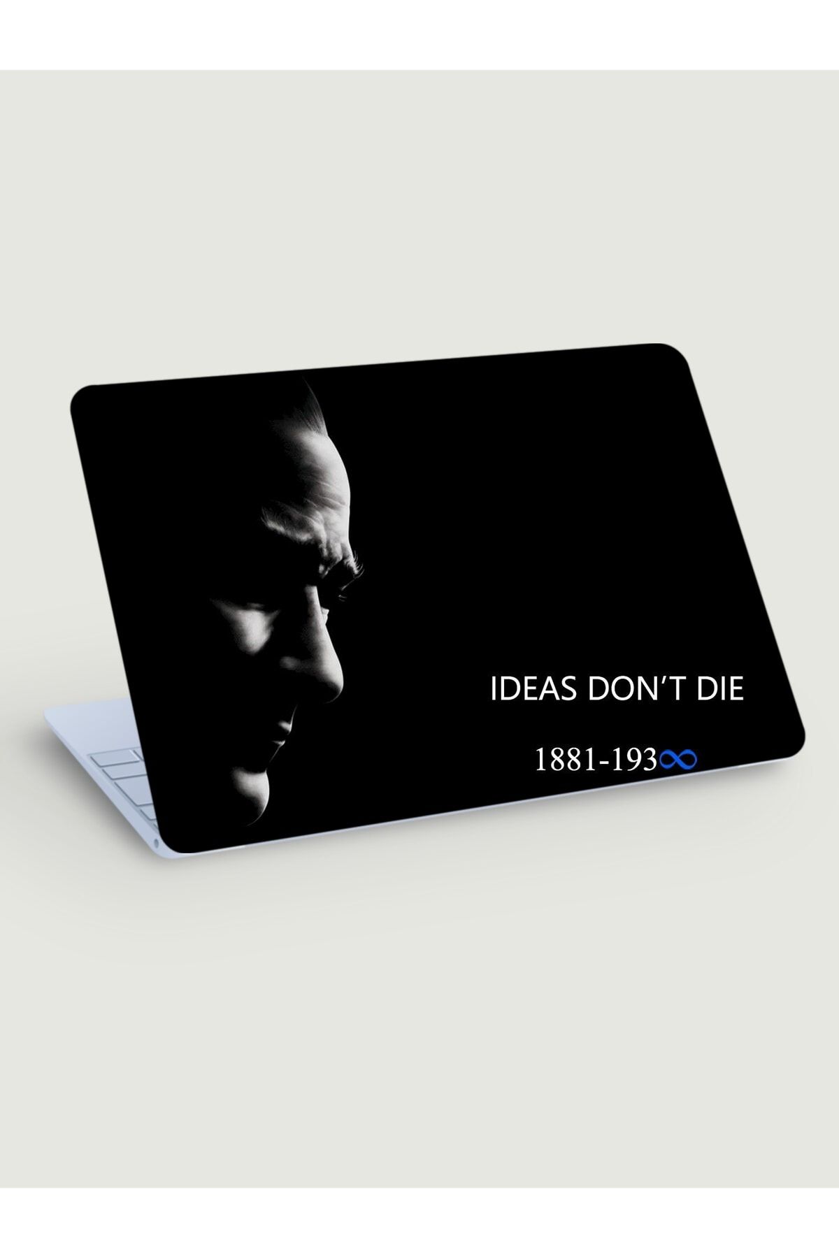 KT Decor Düşüncelerin Asla Ölmeyecek Atatürk Laptop Sticker