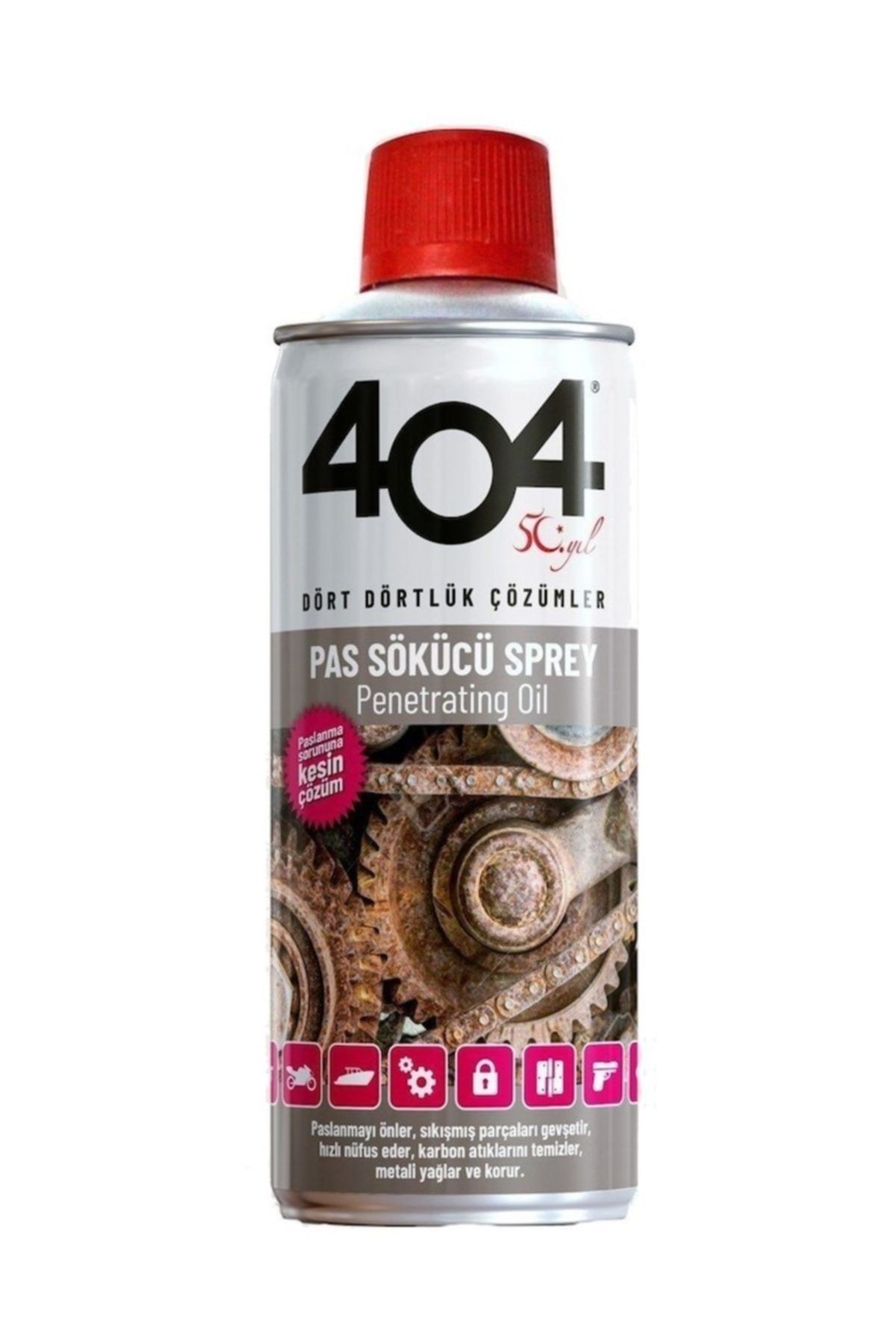 404 Kimya 404 Pas Sökücü Sprey 200 ml (yeni Nesil Tasarım) 2 Adet