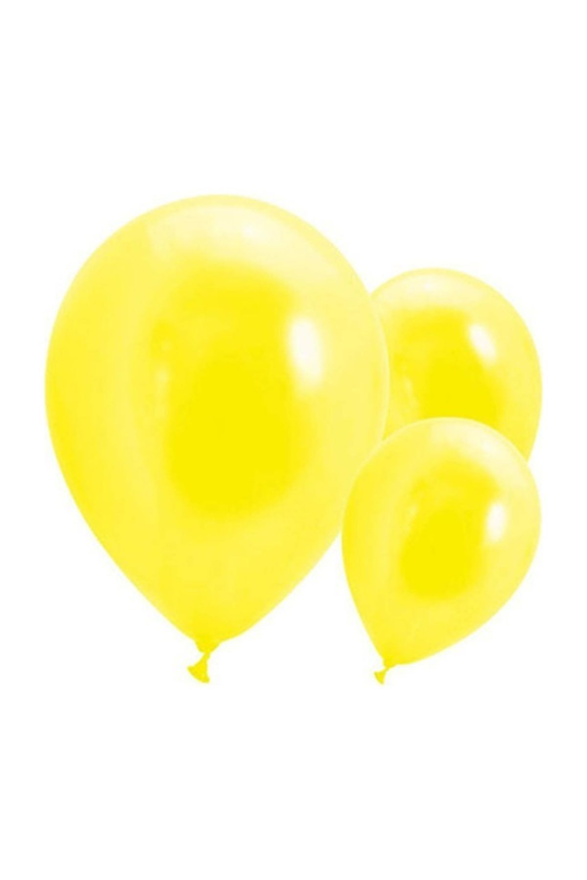 Cansüs Metalik Sarı Balon  50 Adet