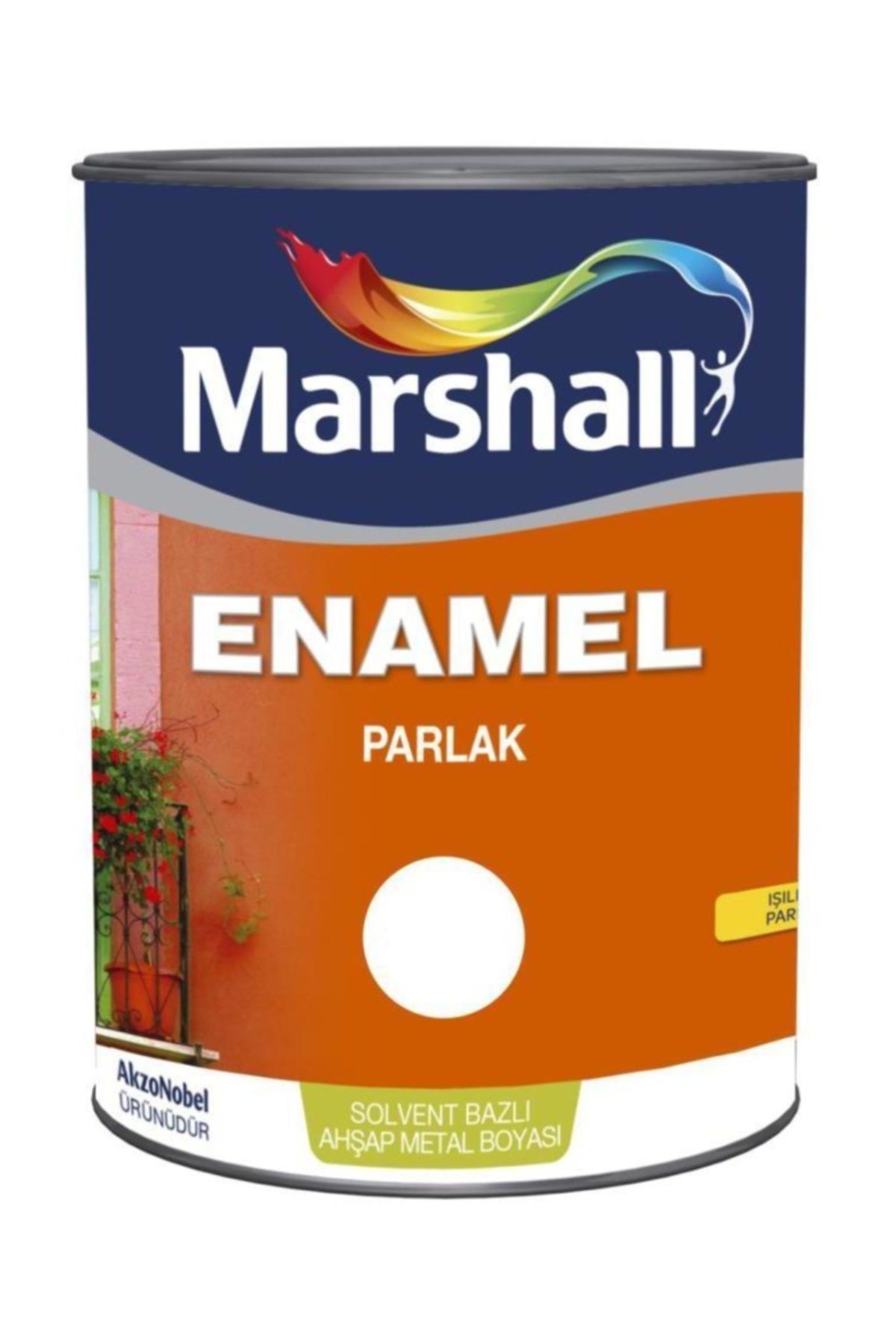 Marshall Enamel Parlak Sentetik Boya 2.5 Lt Beyaz