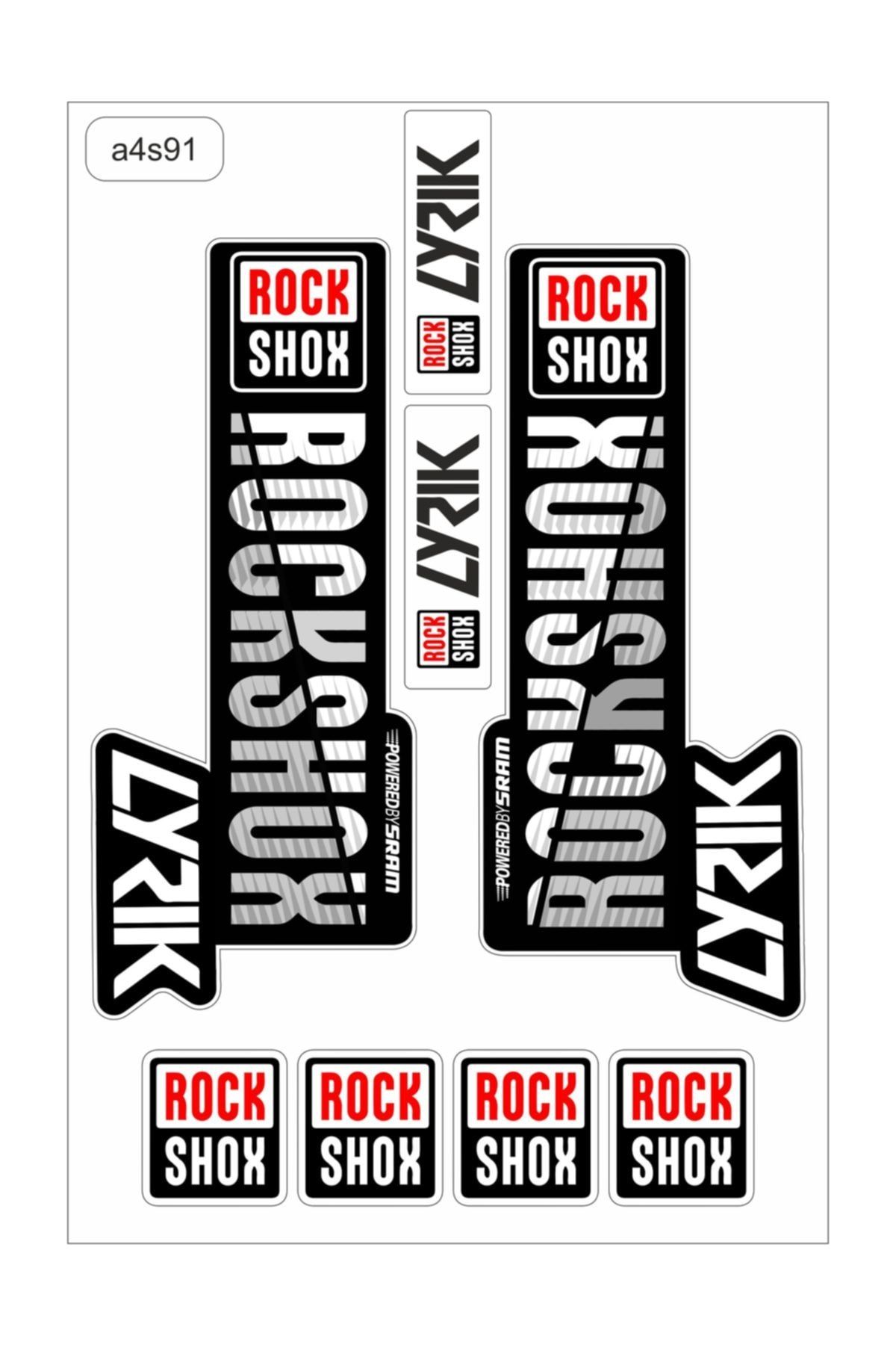 ArtPoint Rockshox Bisiklet Maşa Sticker A4s91