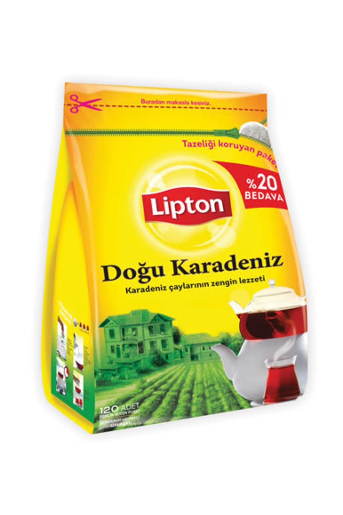 Lipton Lipton Doğu Karadeniz Demlik Poşet Çay 120'li 384 G