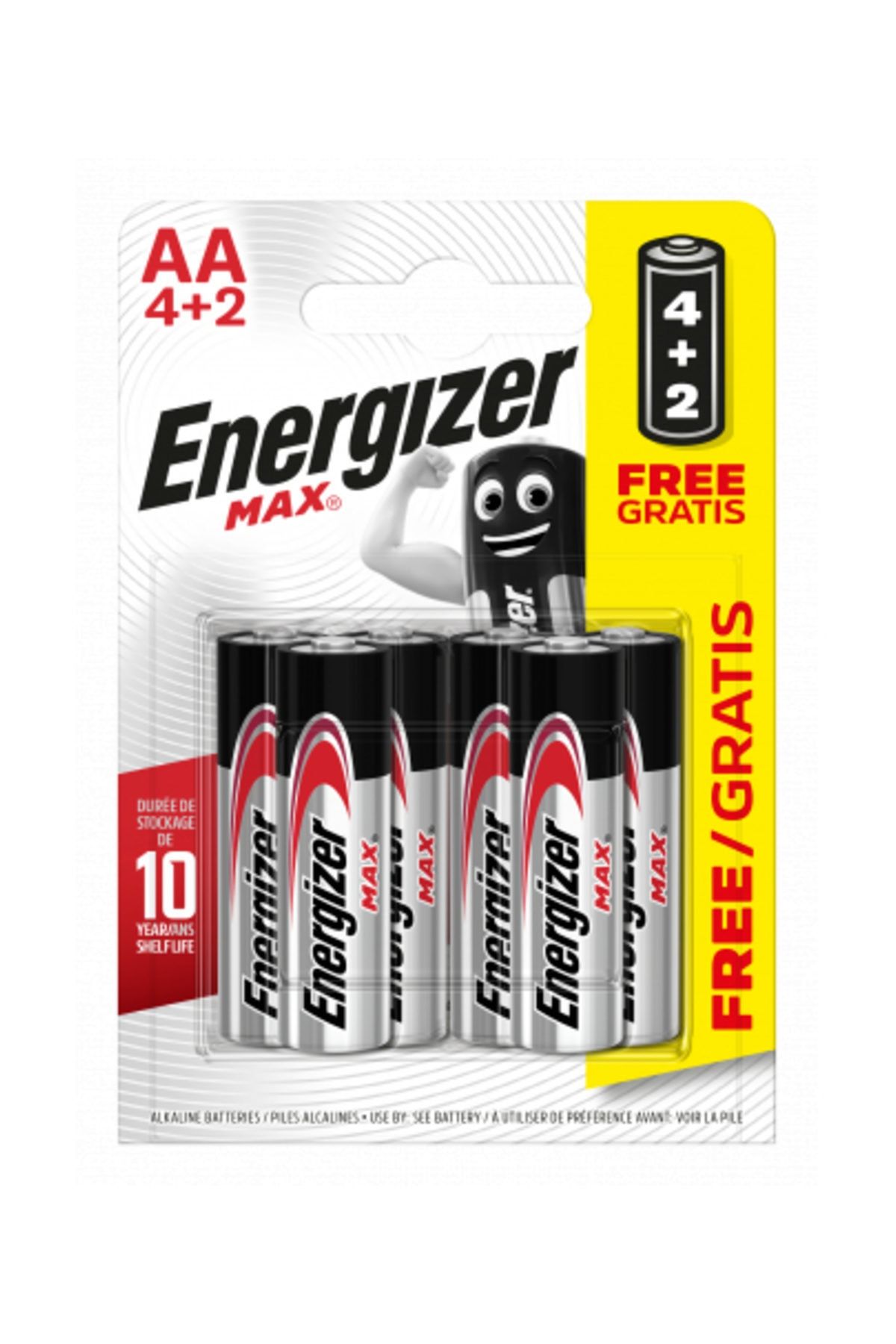 Energizer Max Alk AA 4+2 Pil