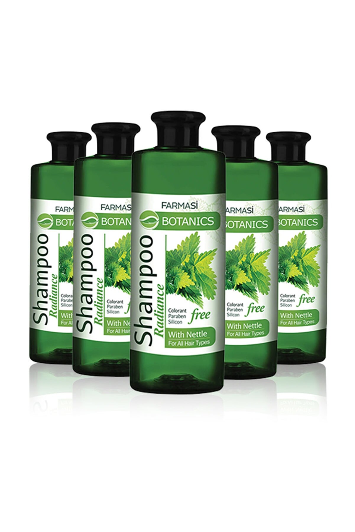 Farmasi Botanics Isırgan Özlü Parlaklık Veren Şampuan-500 ml 5 Adet