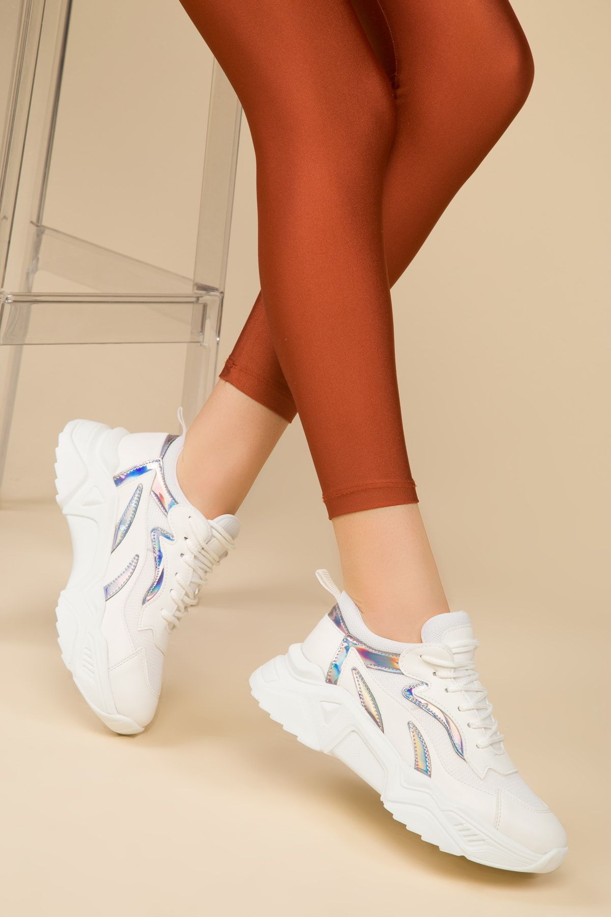 SOHO Beyaz Neon Kadın Sneaker 14606