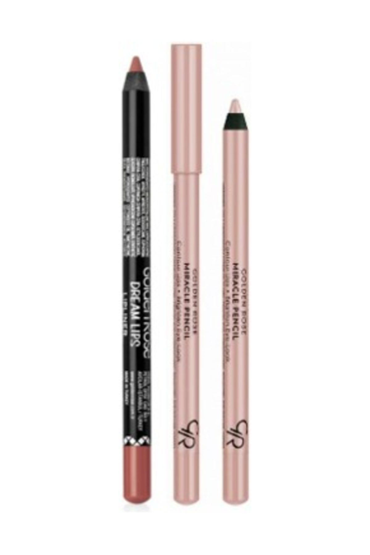 Golden Rose Göz Ve Dudak Için Aydınlatıcı Kalem - Miracle Pencil + Dream Lips Dudak Kalemi 503