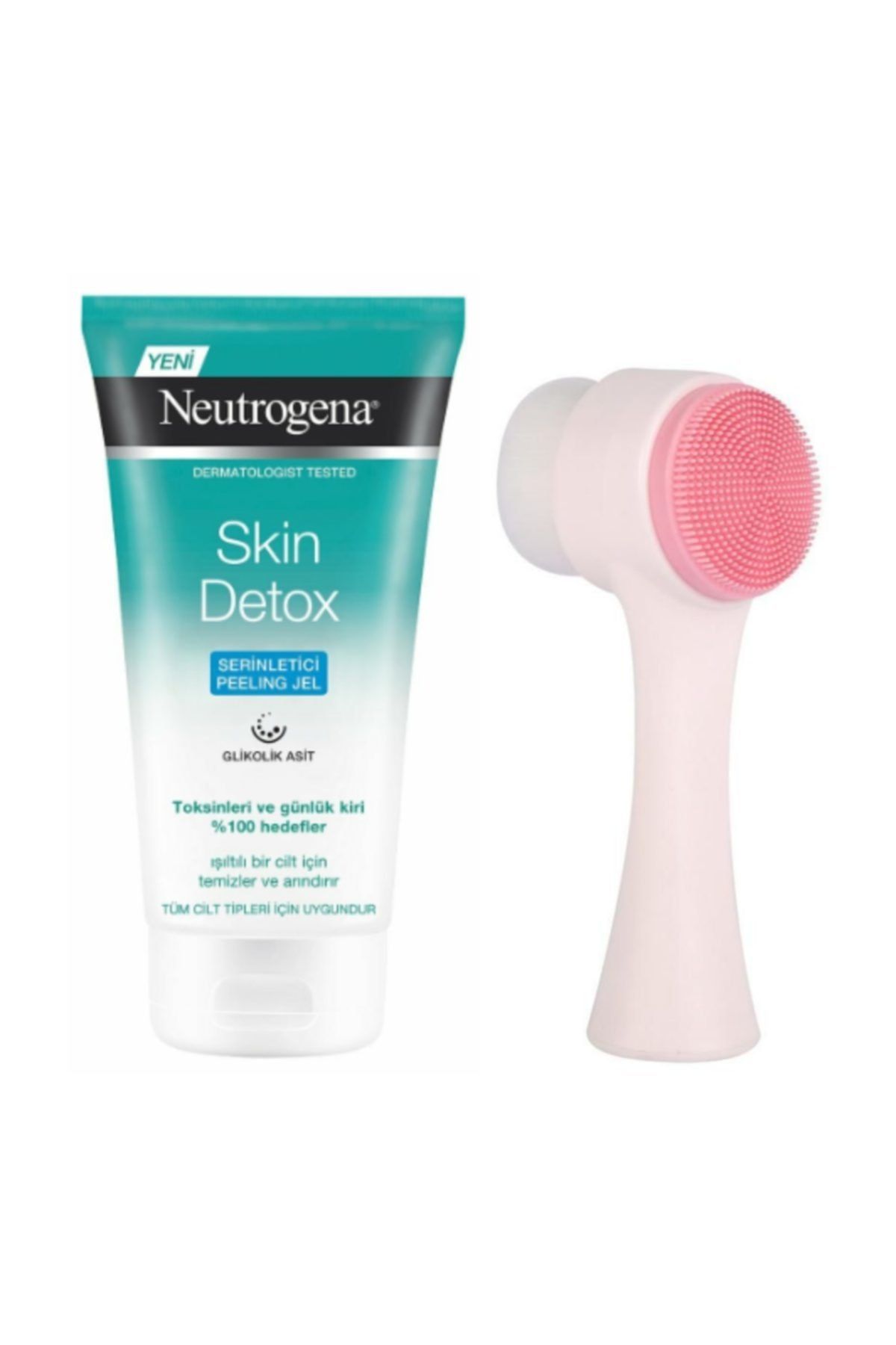Neutrogena Skin Detox Peeling Jel 150 Ml Ve Cilt Temizleme Fırçası