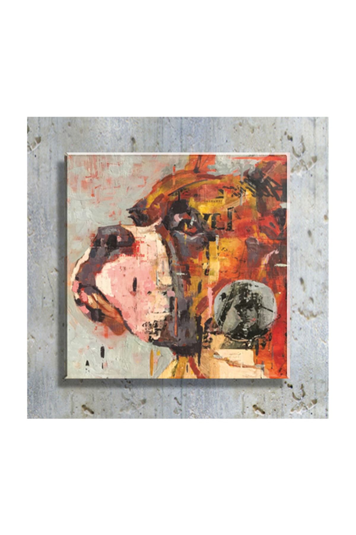 mağazacım Anonim Köpek Portre Yağlı Boya Reprodüksiyon 50 Cm X 50 Cm Kanvas Tablo Tbl1060