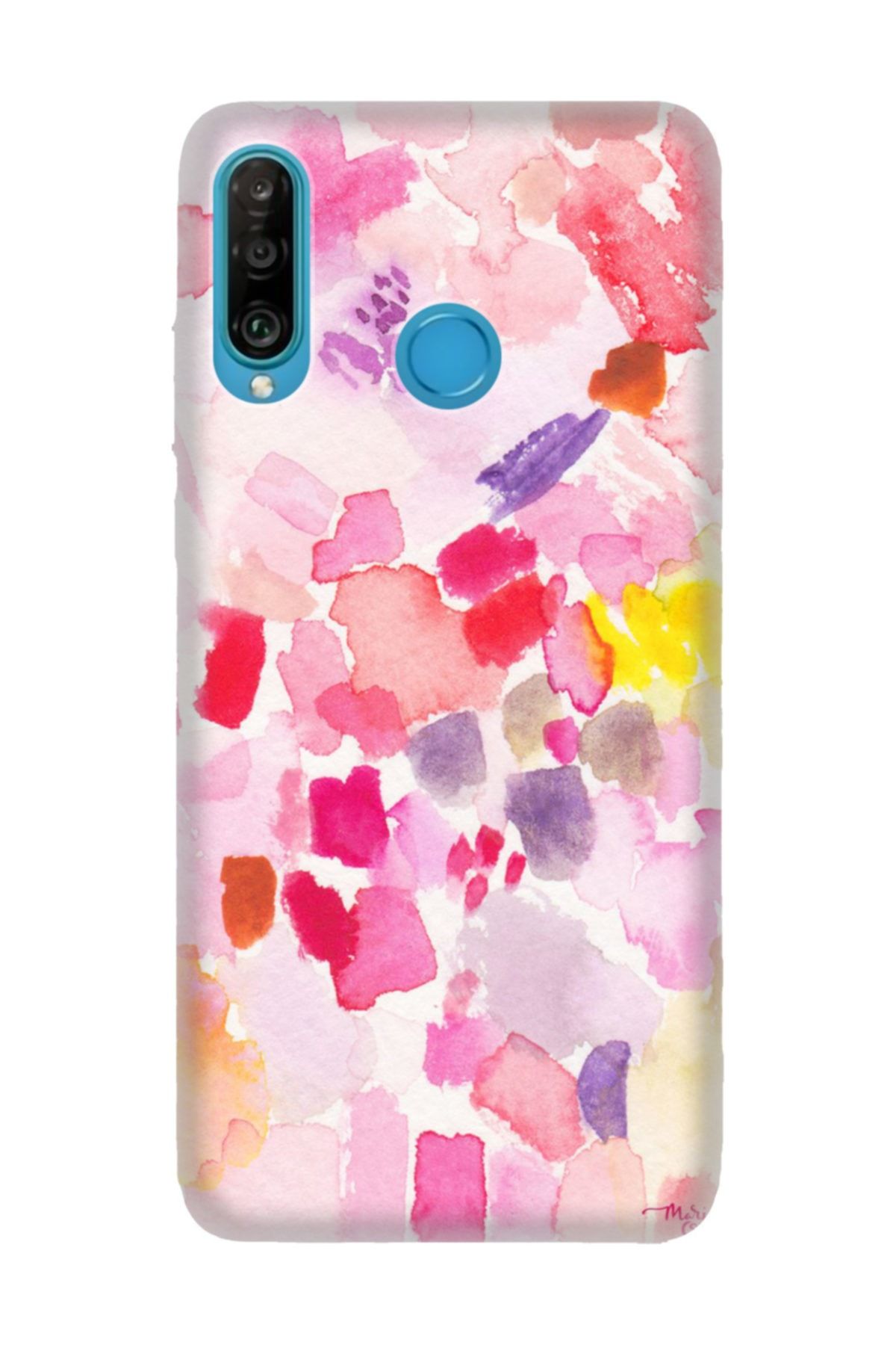 Cekuonline Huawei P30 Lite Kılıf Desenli Resimli Hd Silikon Telefon Kabı Kapak - Holly