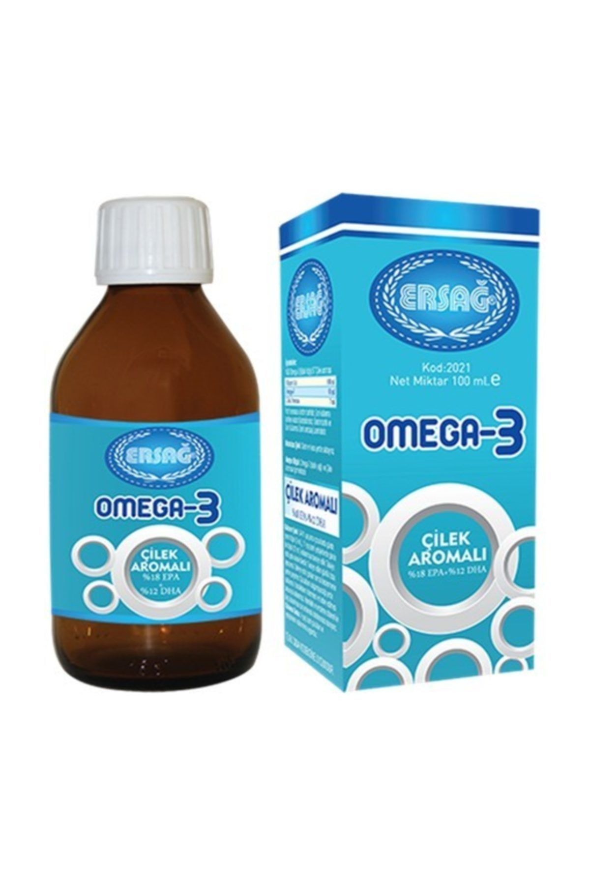 Ersağ Çilek Aromalı Sıvı Omega-3