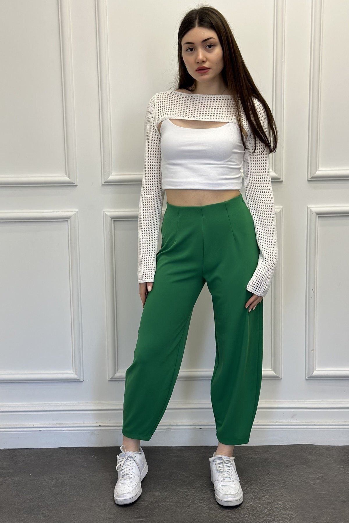 CurcunaShop Şalvar Model Likralı Kadın Pantolon