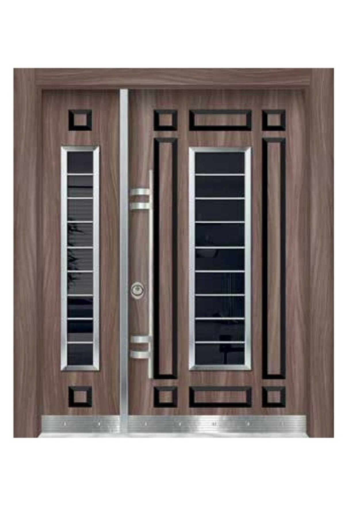 Tezdoor Çelik Kapı Modelleri Eskitme Kabartmalı Model Bina Giriş Kapısı Apartman Kapısı Sağ Açılım