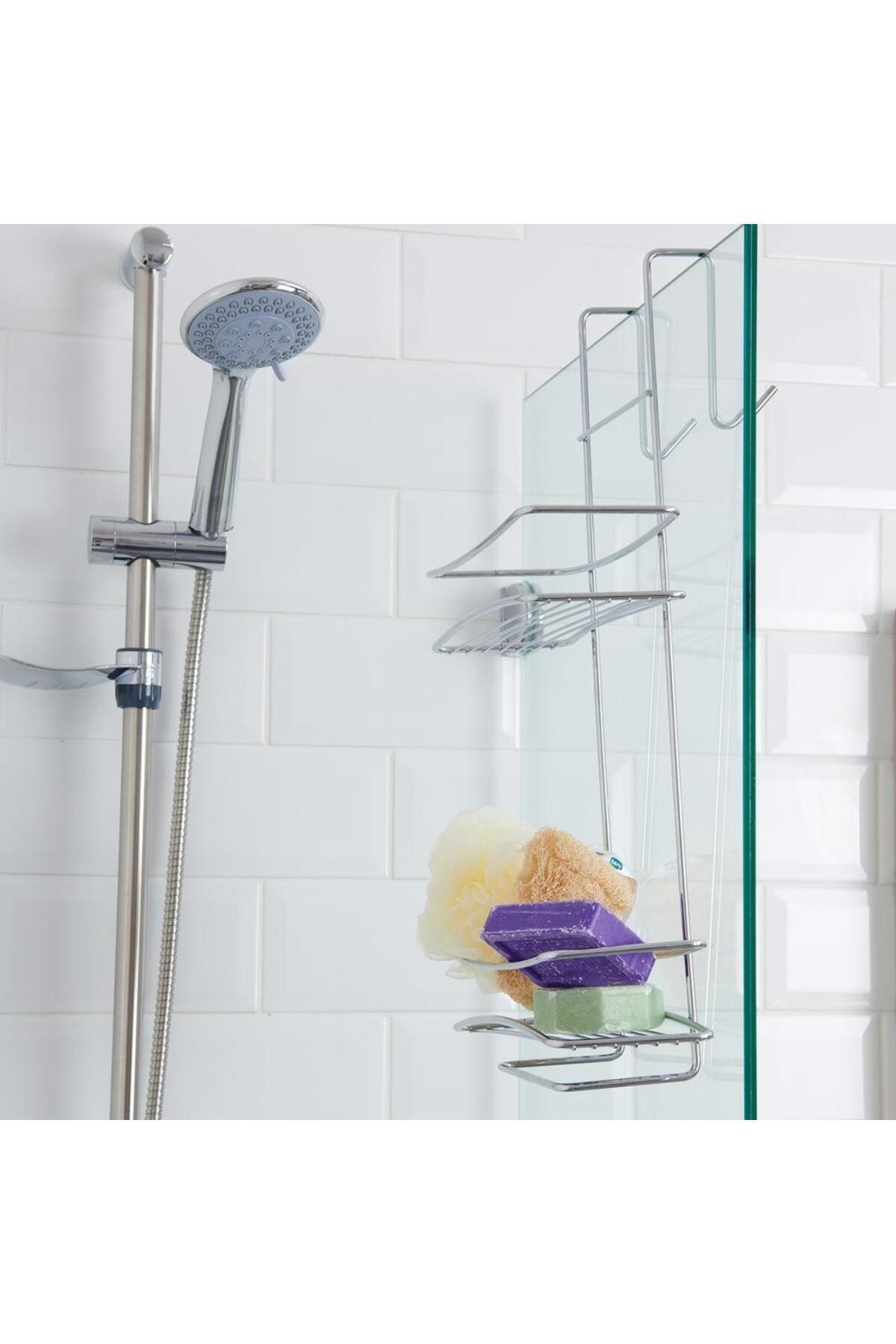SUNTEL BANYO MUTFAK AKSESUARLARI Suntel Duşakabin Şampuanlık - CHROME