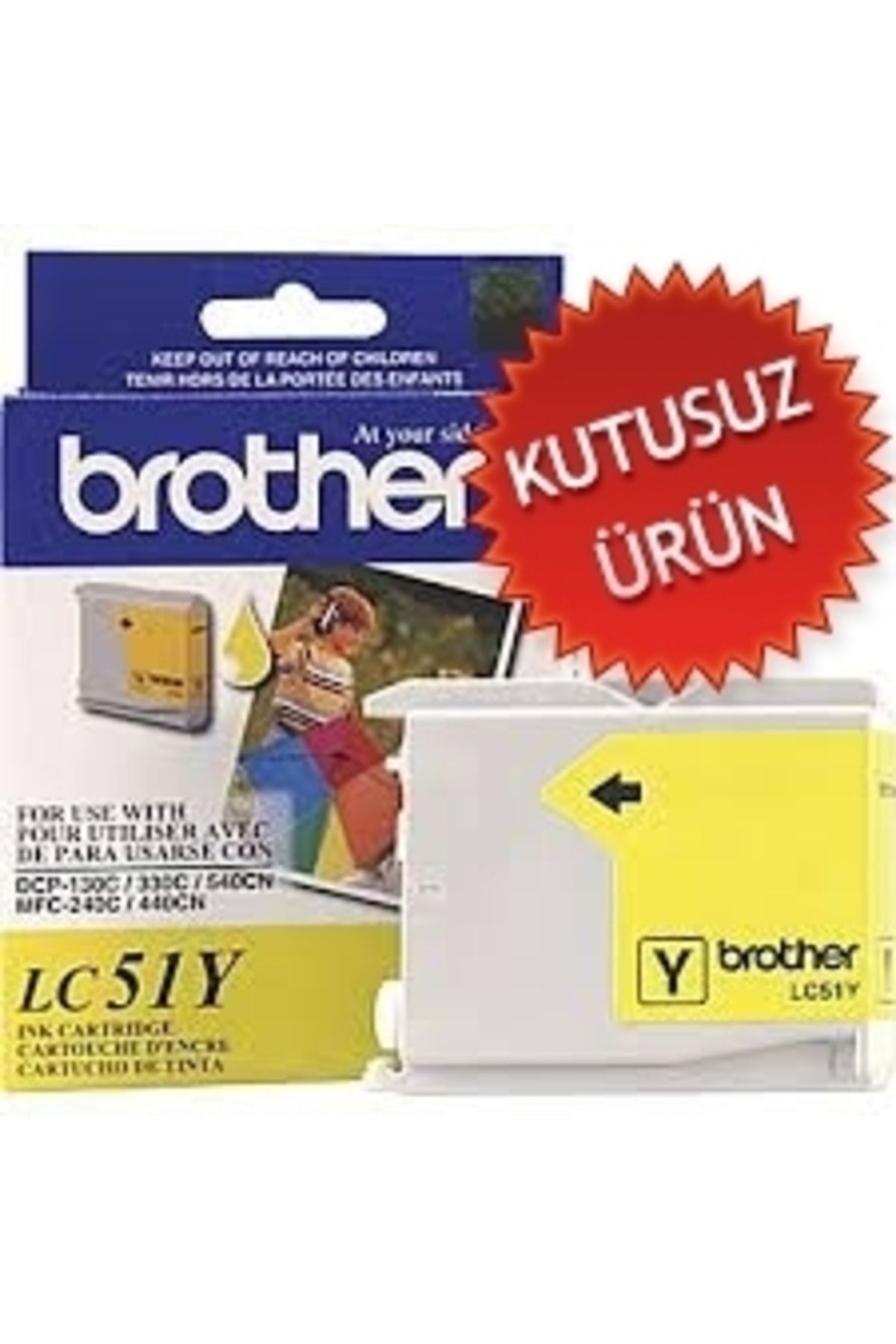 Brother HPZR Brother LC51Y Sarı Kartuş