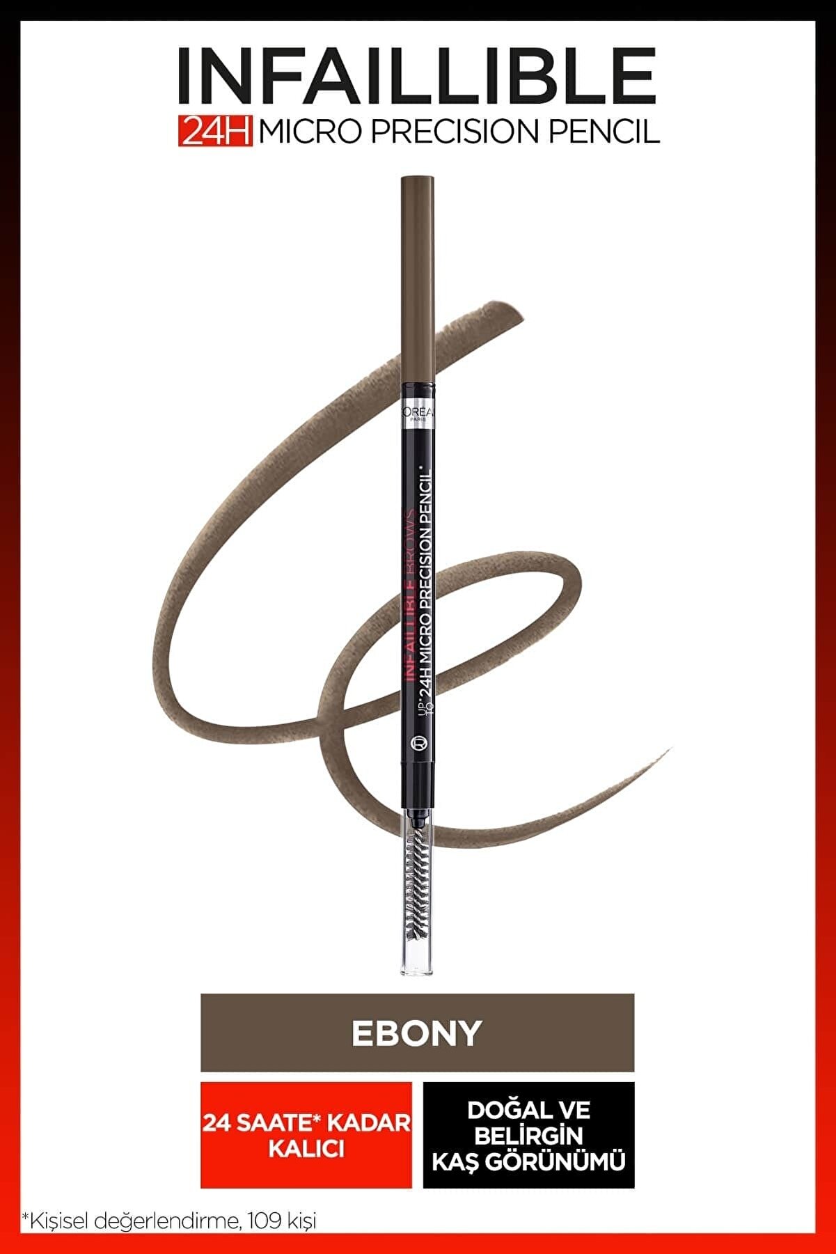 L'Oreal Paris Infaillible 24H Micro Precision Kaş Kalemi - Ebony