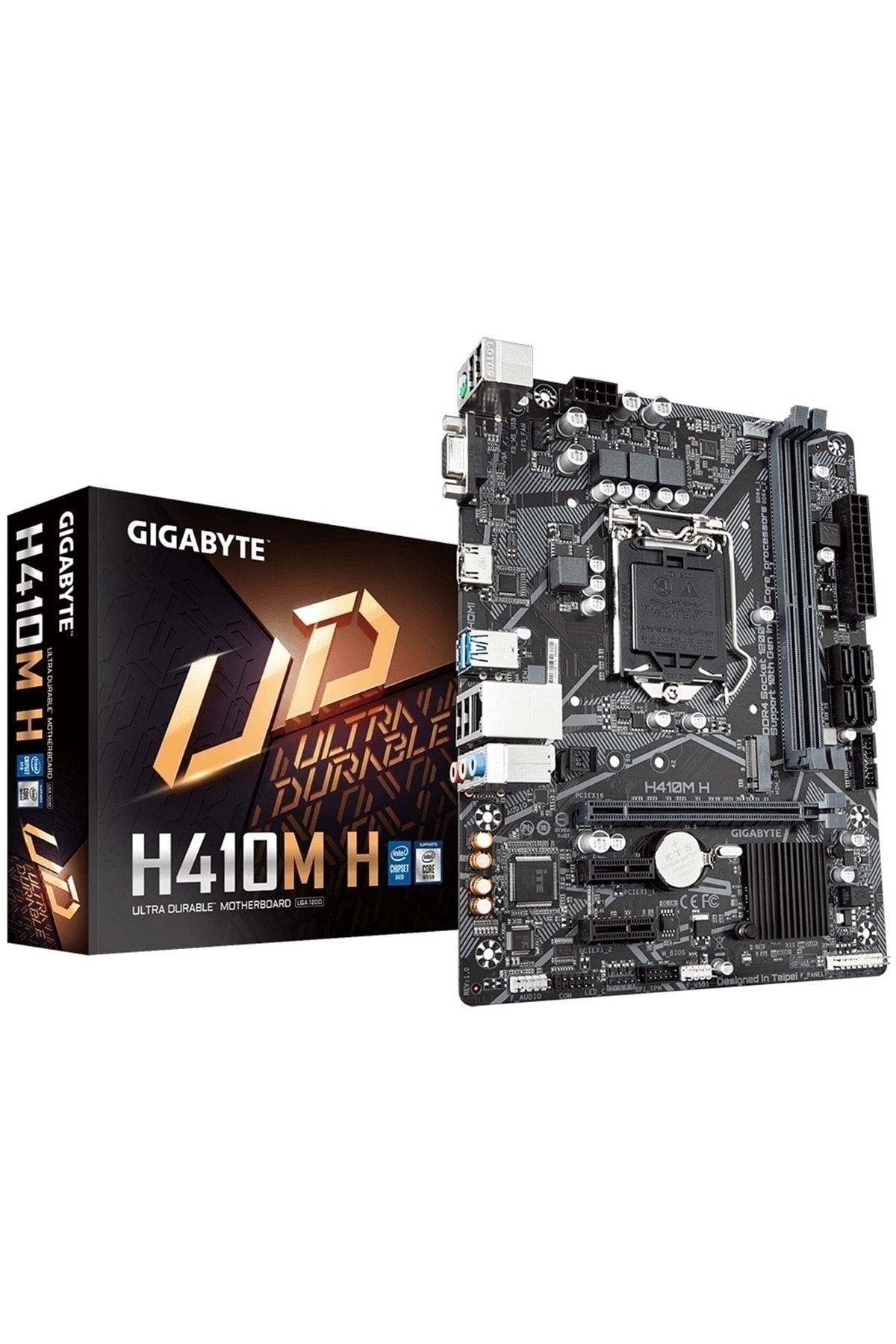 Gigabyte H410M H V3DDR4 DDR4 M.2 HDMI VGA GLANMATX 1200P (10.NESİL) ANAKART