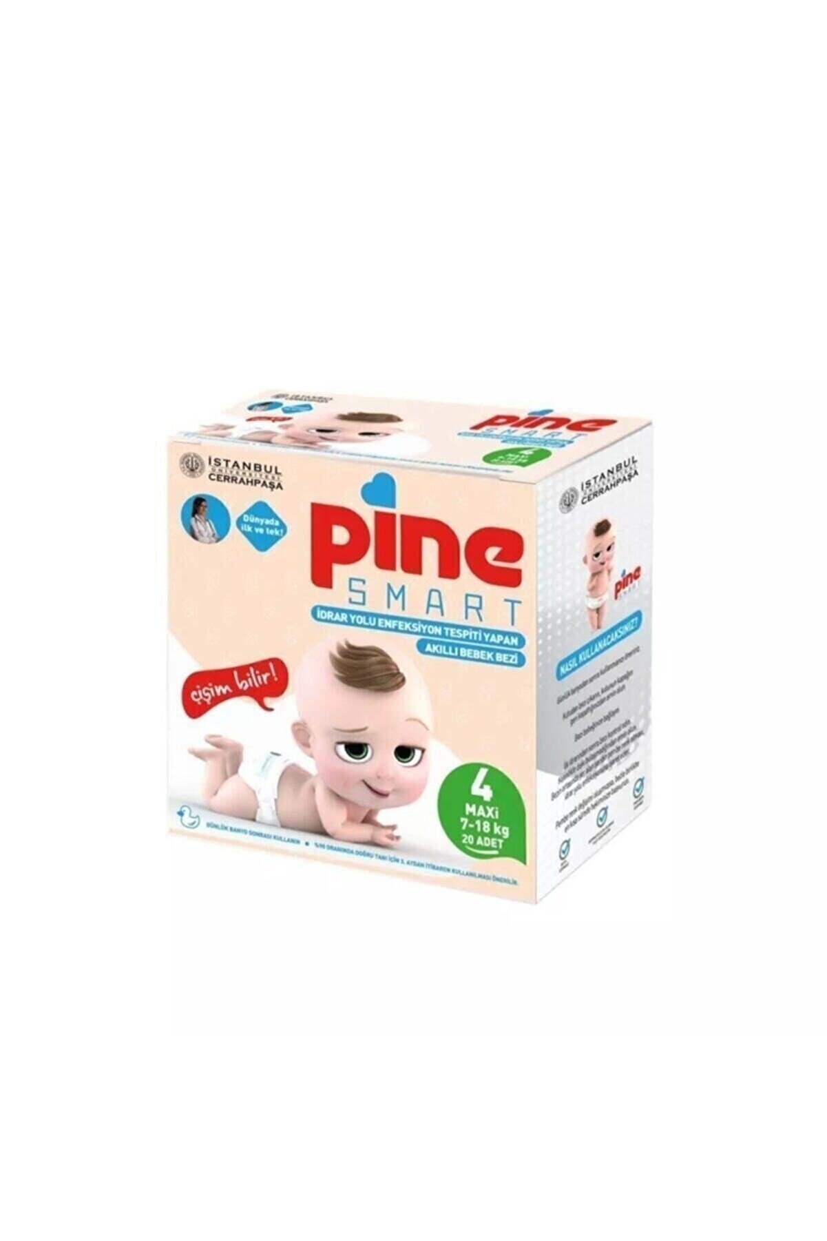 Pine Smart Akıllı Bebek Bezi 4 Maxi (7-18 Kg) 20 Adet