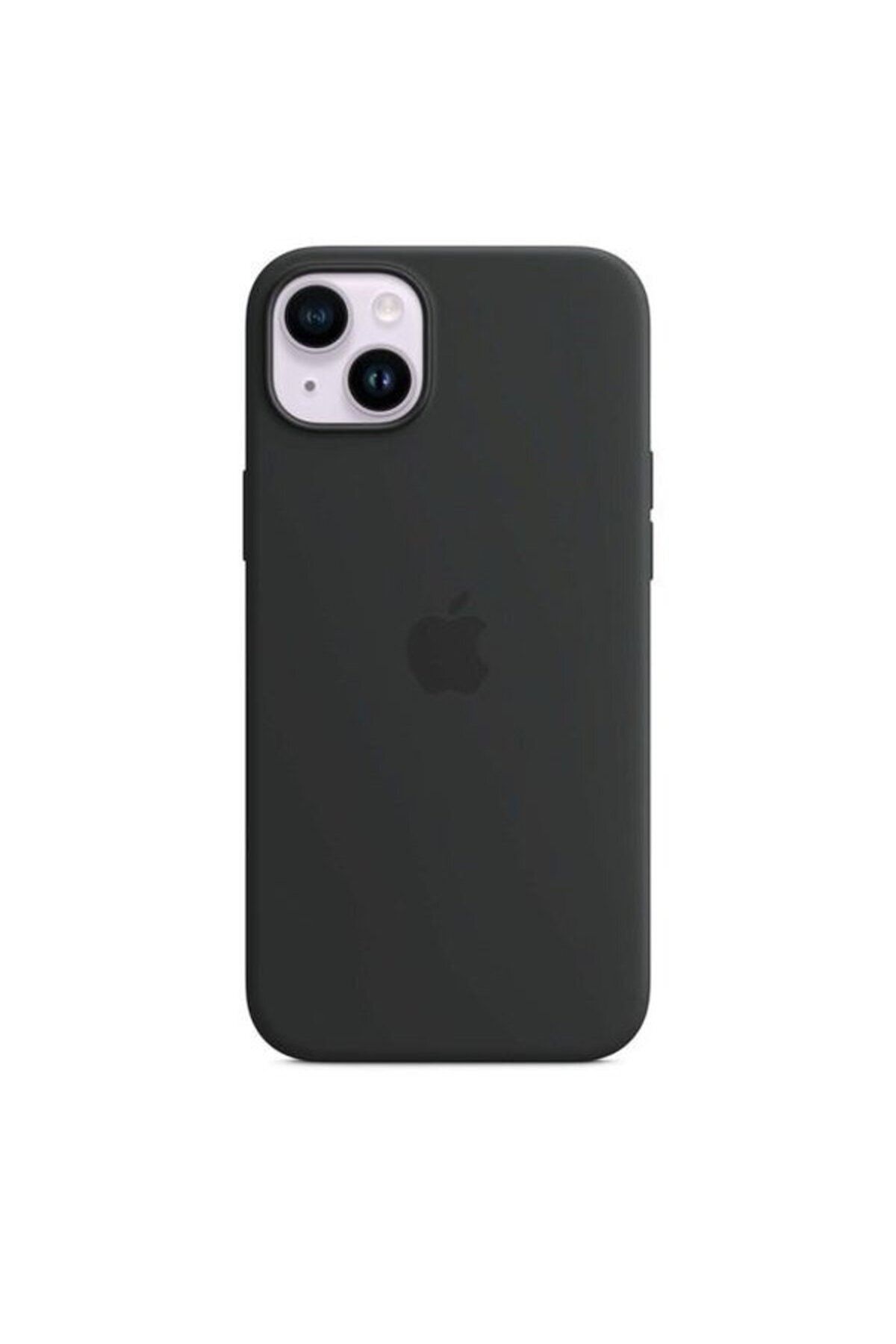 Apple iPhone 14 Plus için MagSafe özellikli Silikon Kılıf - Gece Yarısı