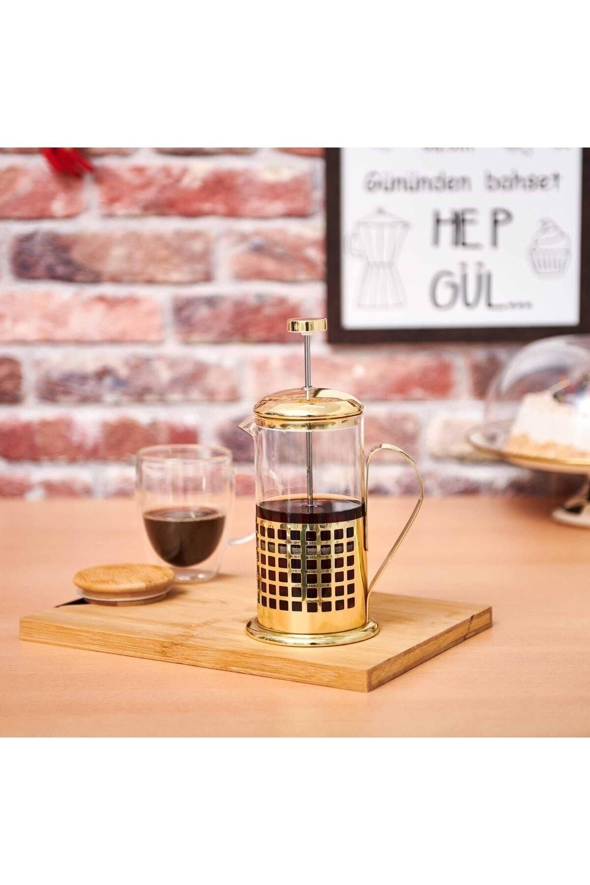 Glass In Love Gold French Press - 600 Ml