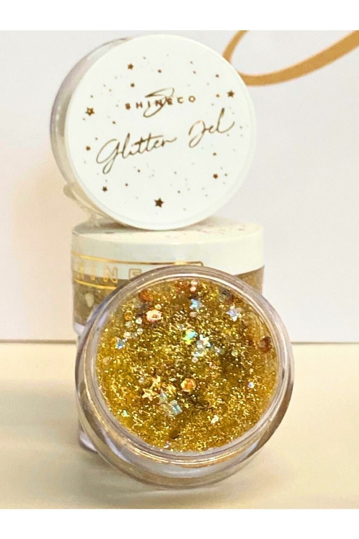 Shineco Glıtter Jel - Gold (altın) Simli Far - 10ml