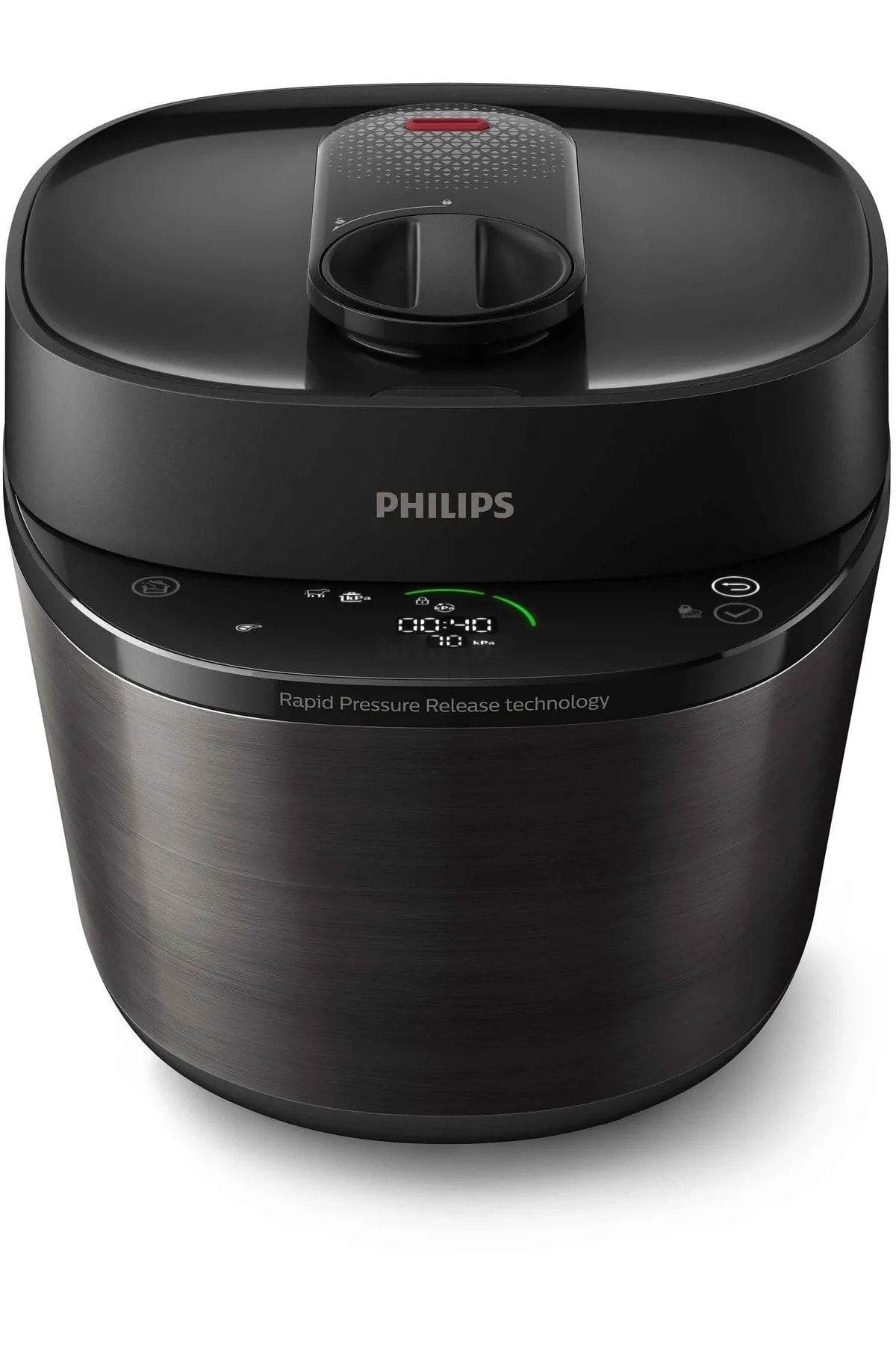 Philips Çok Amaçlı Basınçlı Pişirici, 5 L, Elektrikli Düdüklü Tencere, Siyah