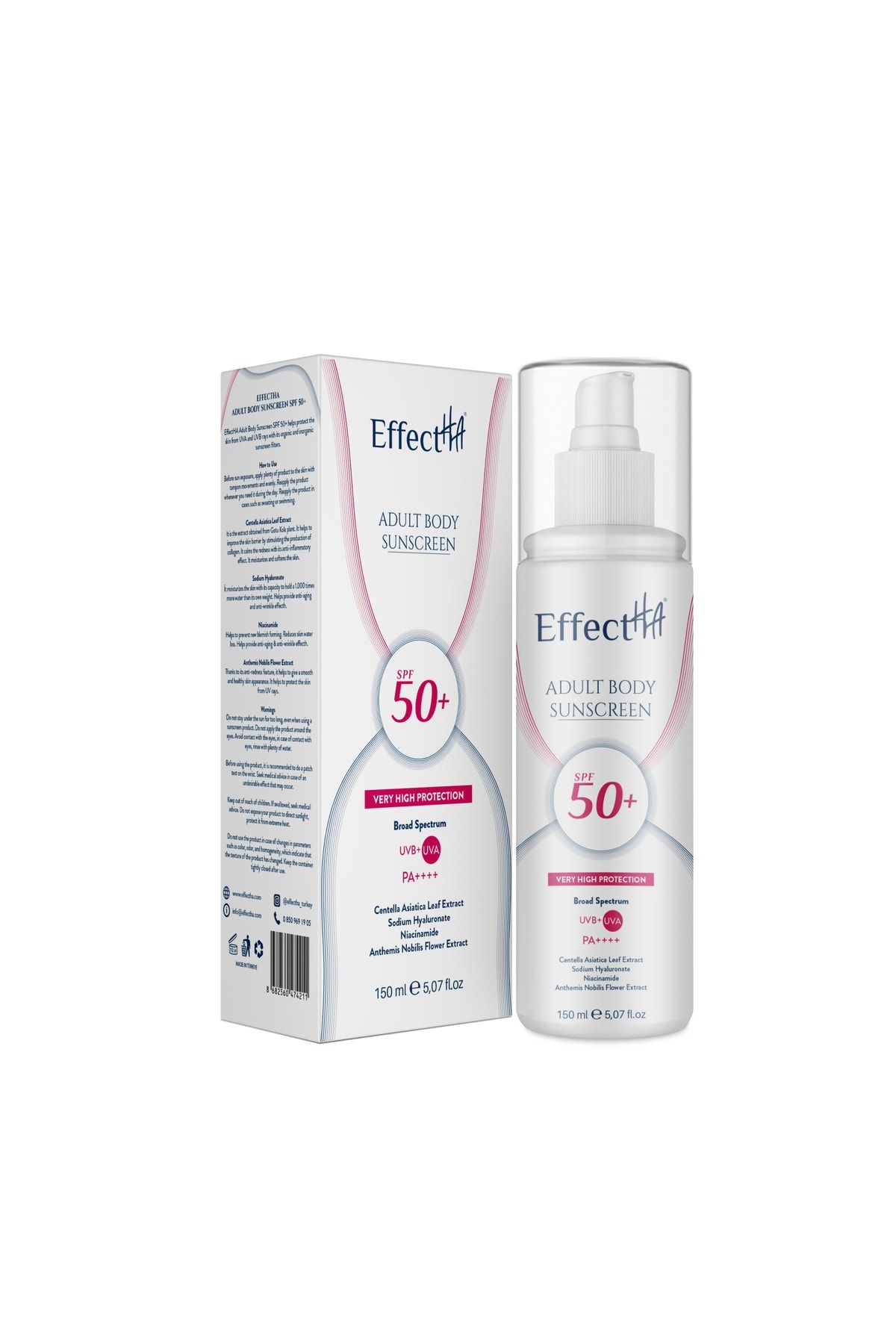 EffectHA Adult Body Sunscreen SPF50+