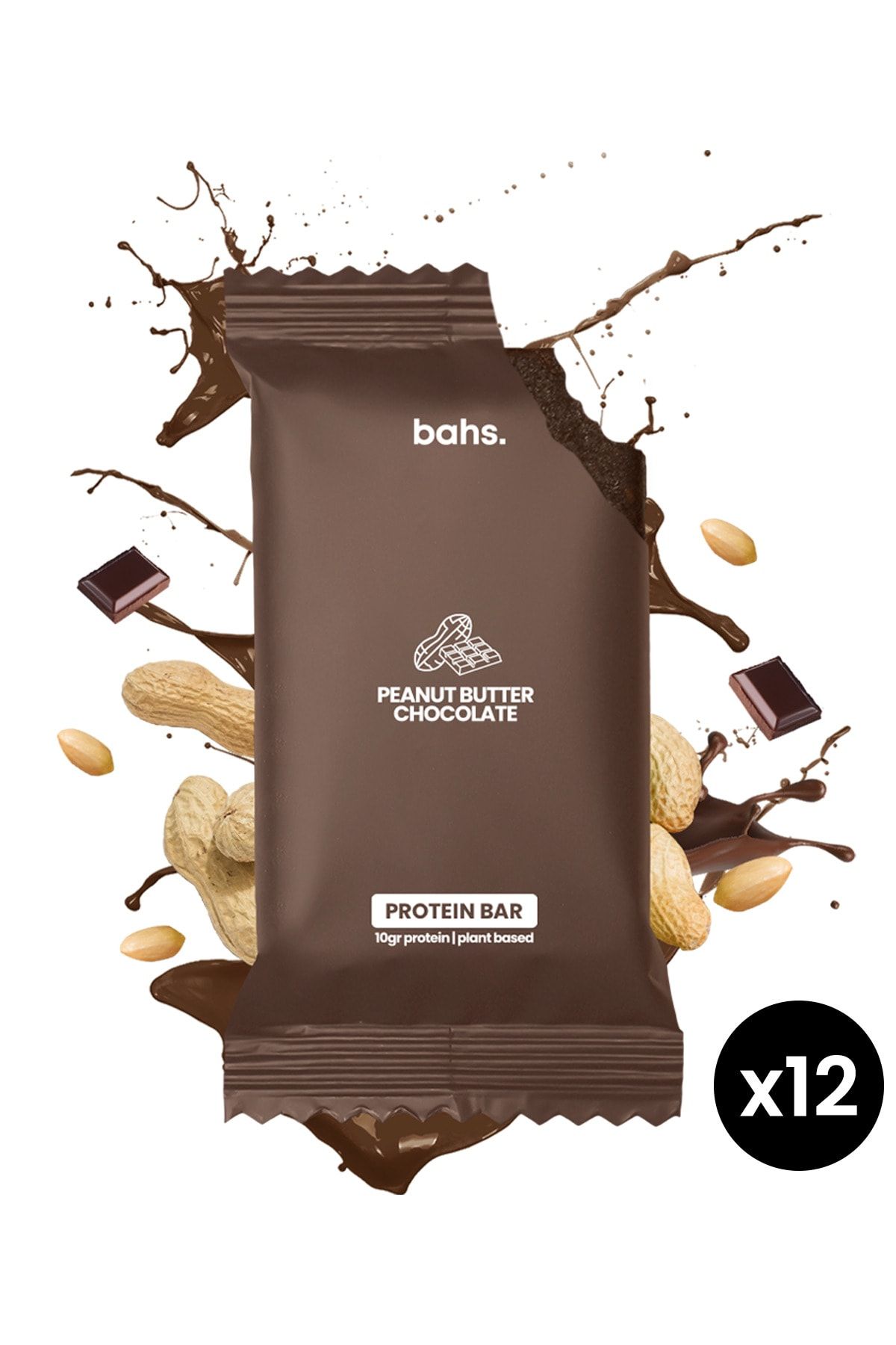 Bahs Protein Bar - Peanut Butter Chocolate 12 Adet X 45gr