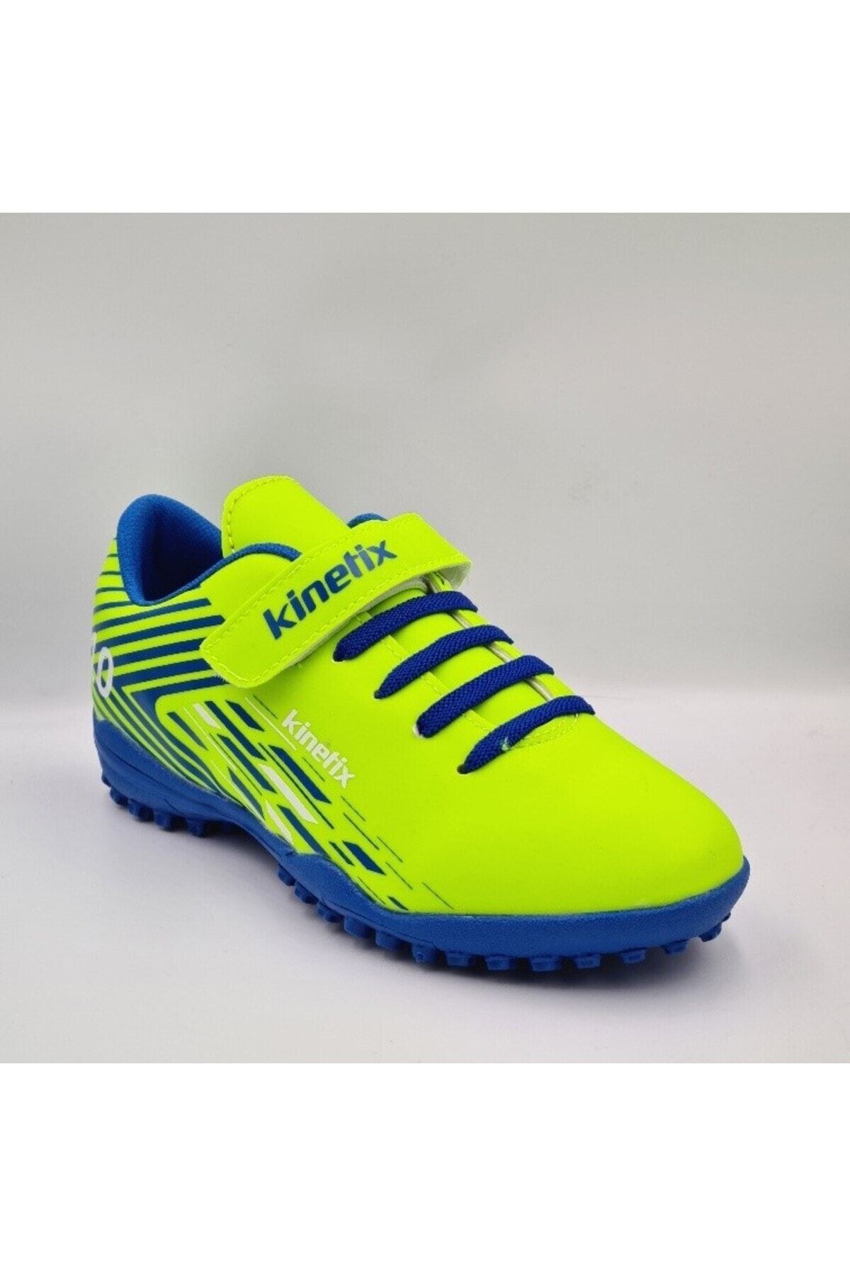 Kinetix Bruno J TF 3FX Neon Sarı - Saks Erkek Çocuk Halı Saha Ayakkabısı