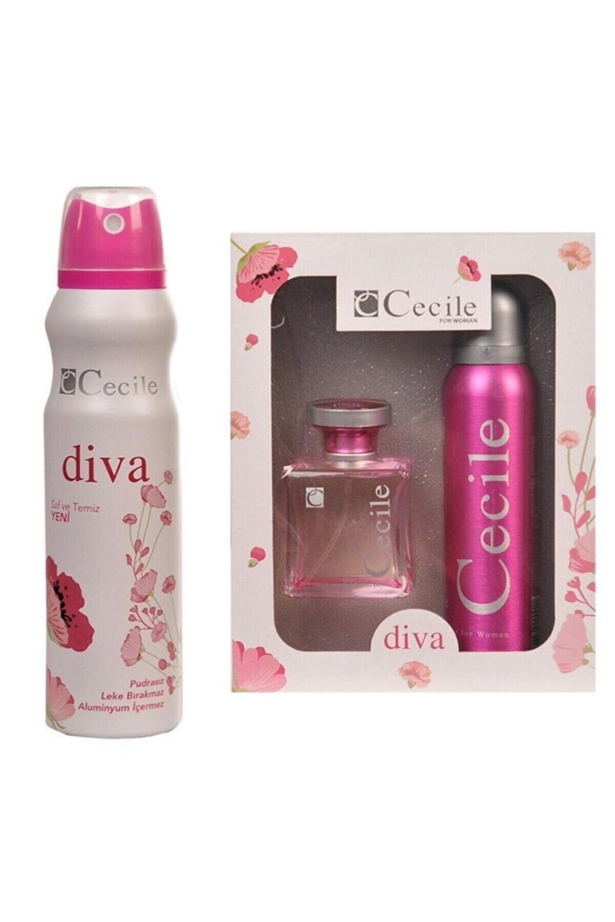 Cecile Diva Kofre Set - Diva Deodorant 150 ml Hediye