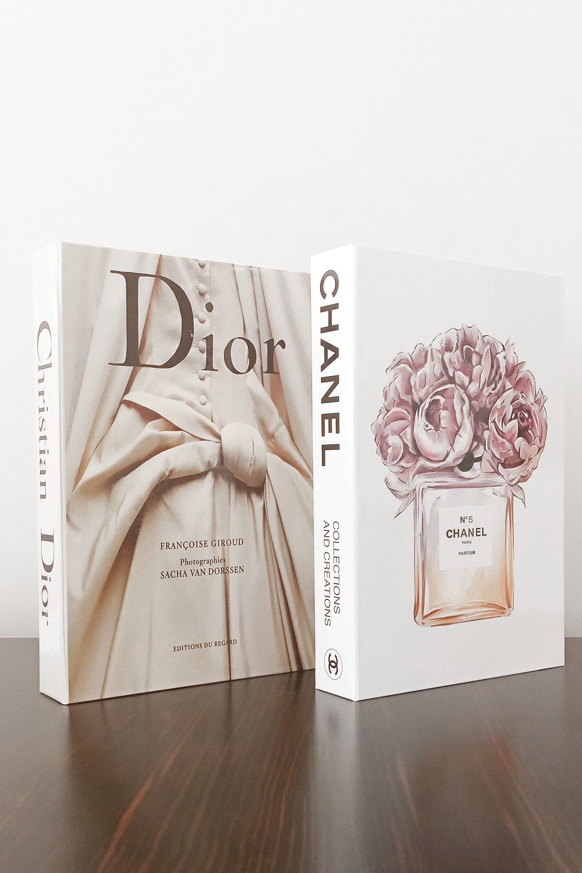 BayCazip 2'li Dekoratif Kitap Görünümlü Kutu Dior Gelinlik & Chanel Parfum Temalı