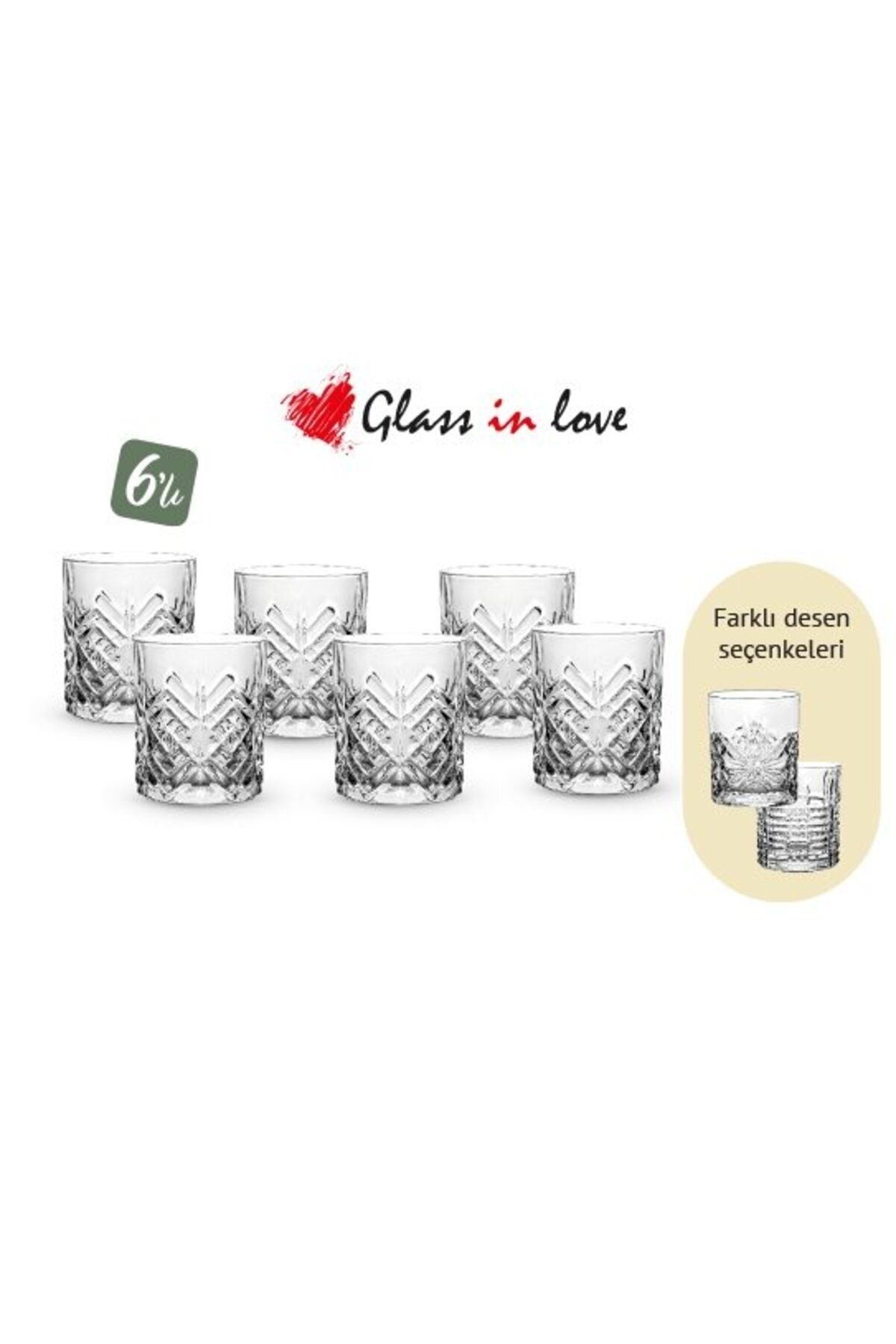 Glass In Love Kristal Meşrubat Bardağı 6lı