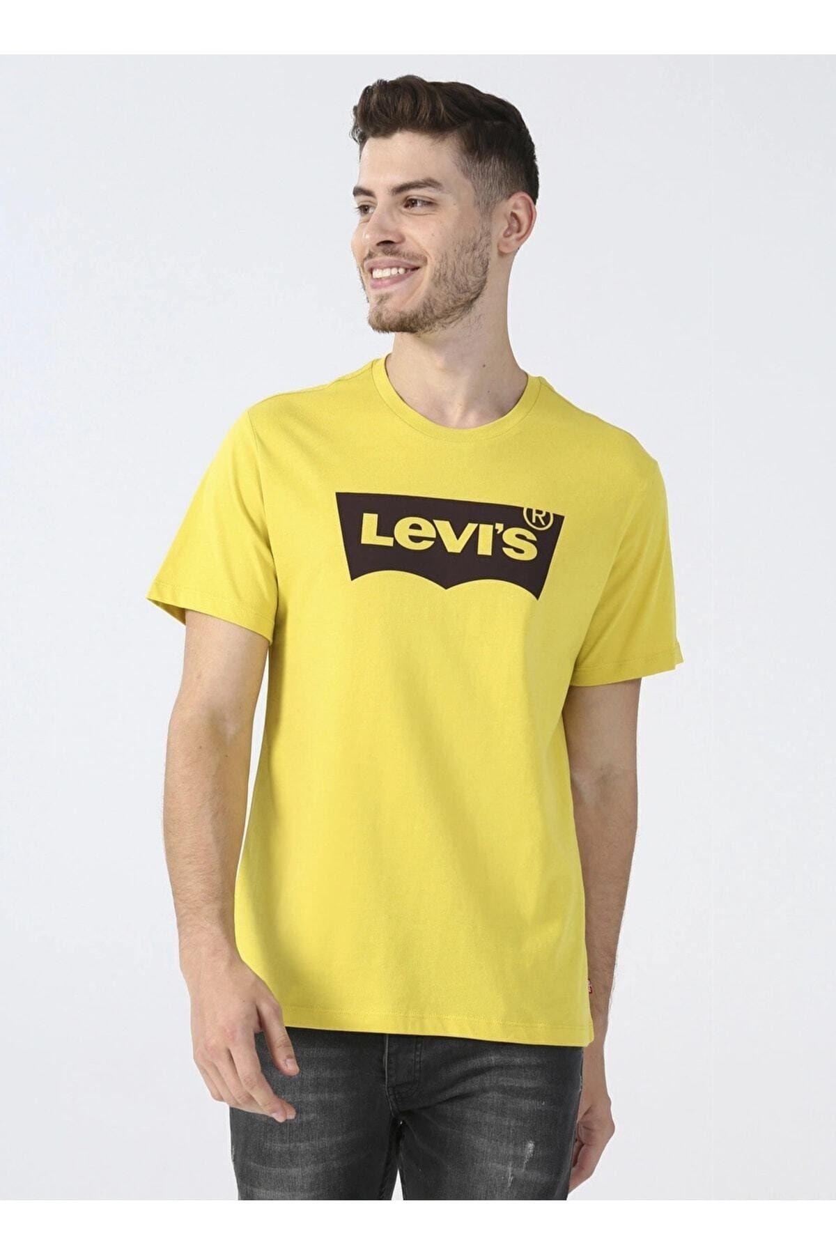 Levi's Bisiklet Yaka Sarı Erkek T-shirt - A2823-0167