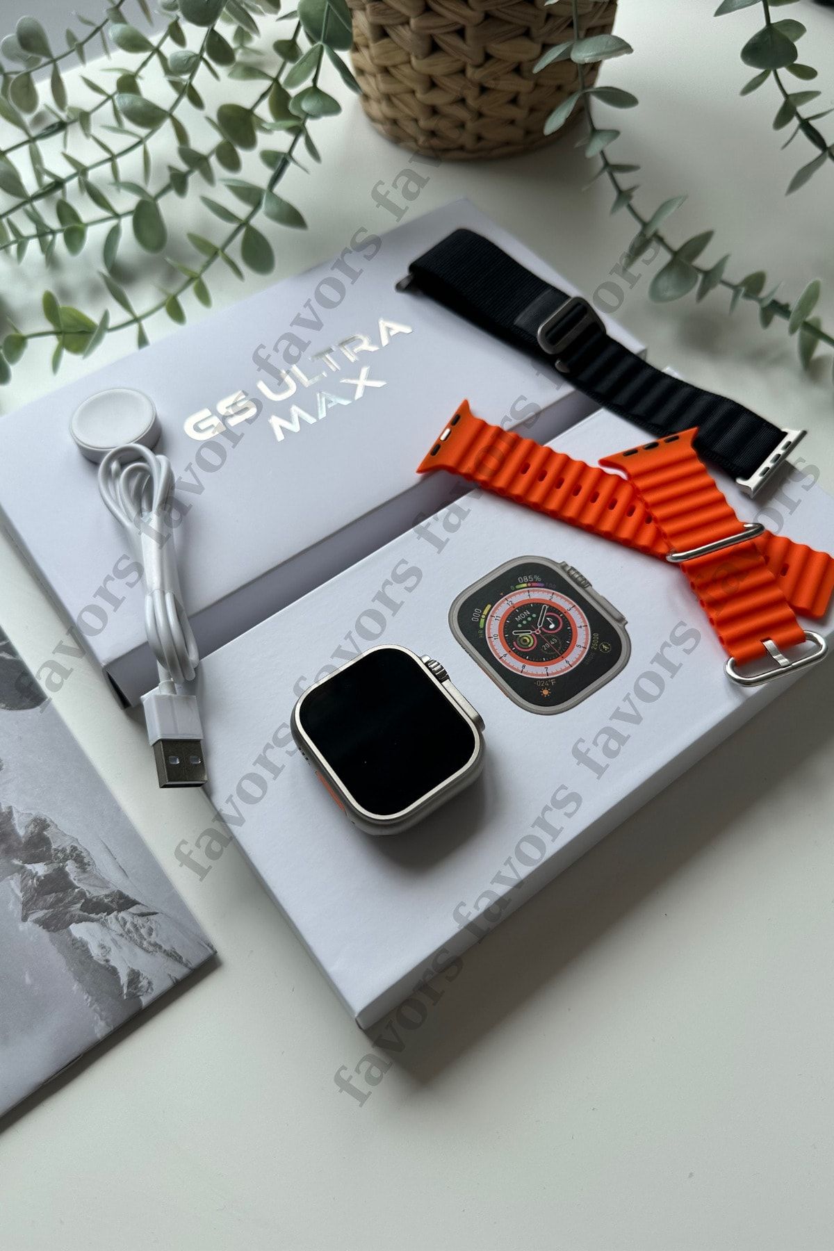 Favors Watch 8 Akıllı Saat 49mm Kasa 2.08 Amoled Ekran Ios Android Destekli Smart Watch