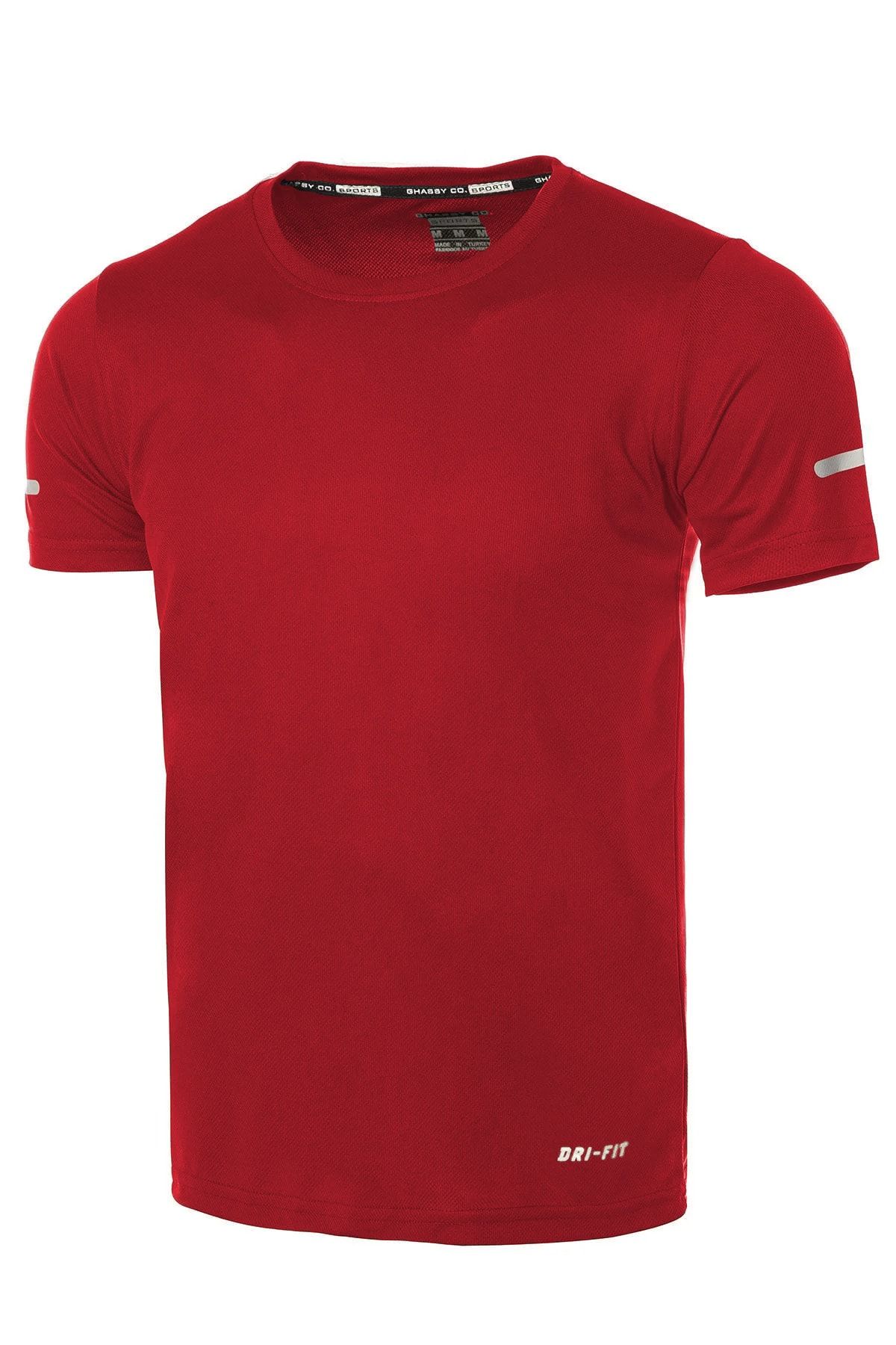 Ghassy Co Ghassy Co. Erkek Nem Emici Hızlı Kuruma Atletik Teknik Performans Spor T-shirt