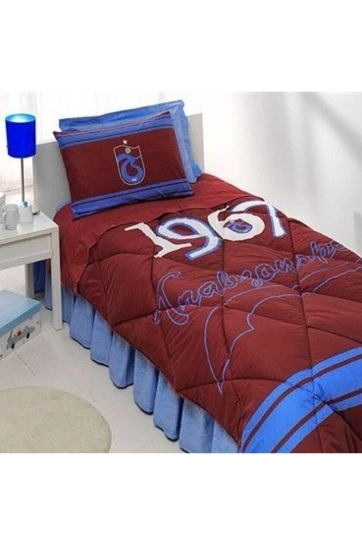 Taç Lisanslı Trabzonspor Logo Uyku Seti Tek Kişilik