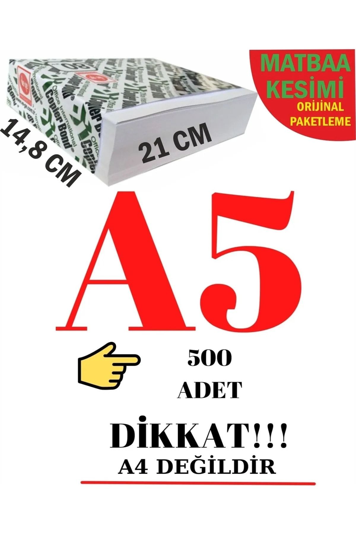 Ve-ge Ve-ge Copier Bond A5 Fotokopi Kağıdı 80 Gr. 500 Adet (a4 Yarısıdır)