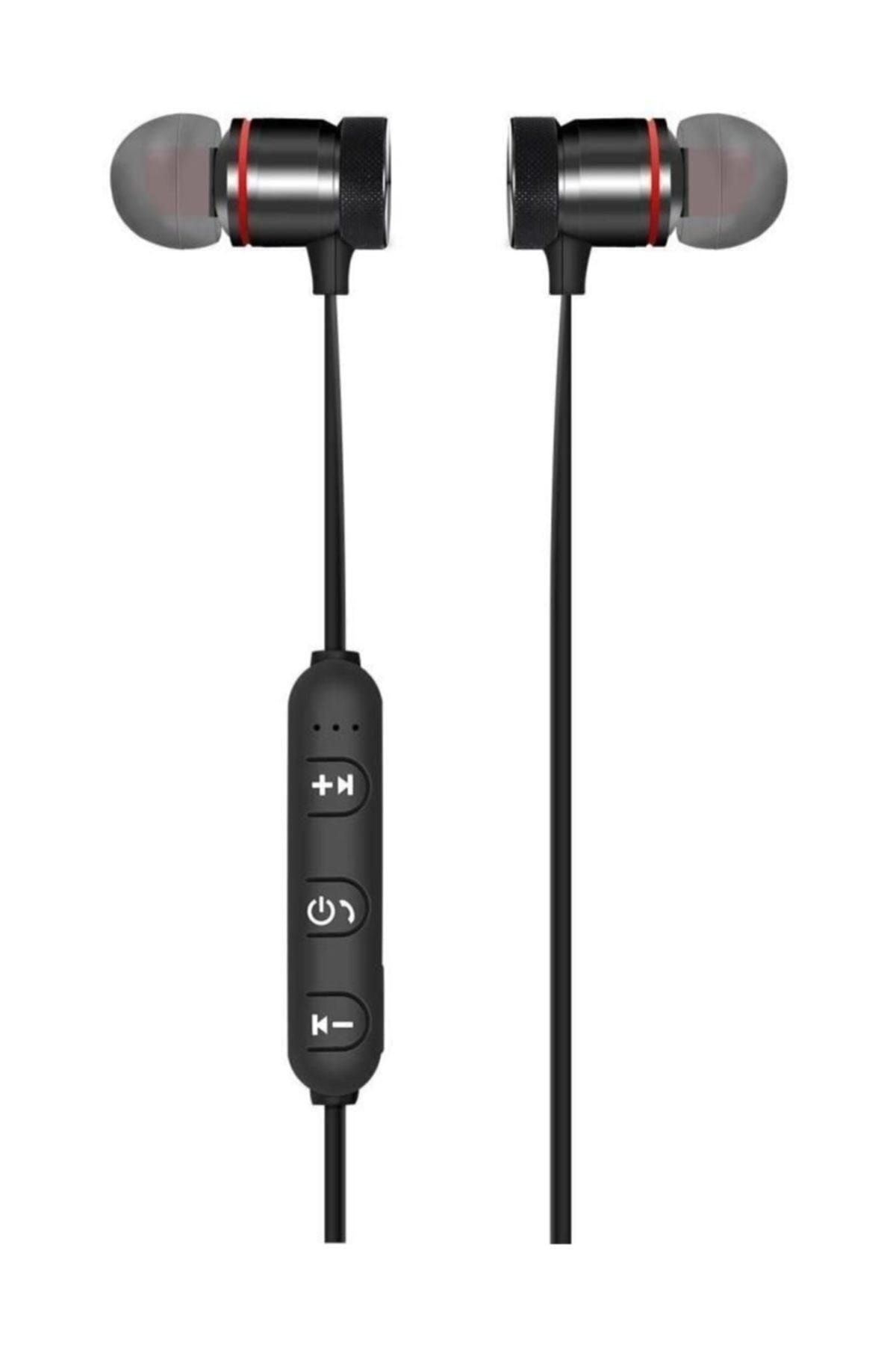NoTech Mıknatıslı Başlıklı Kablosuz Bluetooth Kulak Içi Kulaklık Siyah