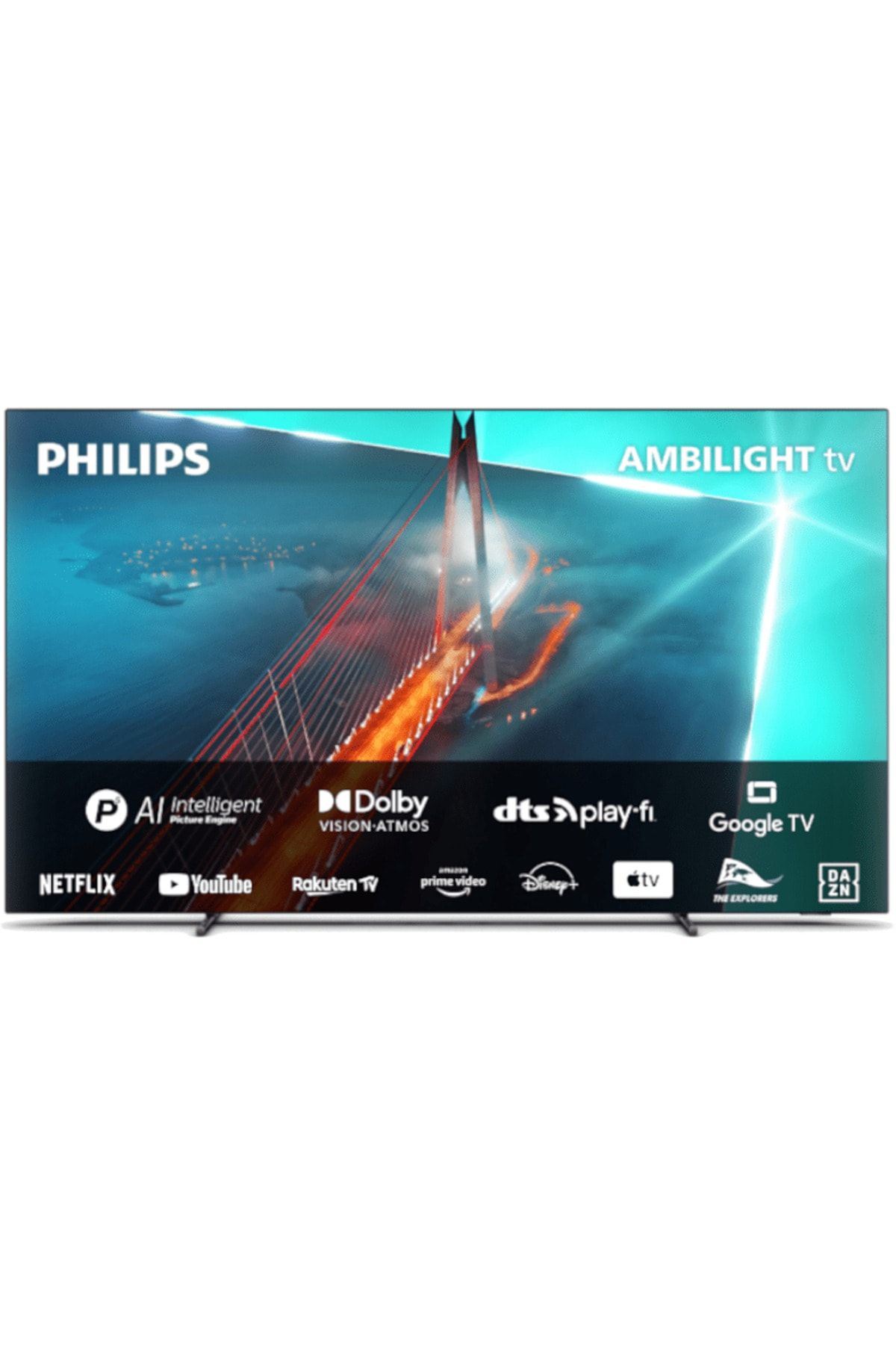 Philips 48OLED708 48" 121 Ekran Dahili Uydu Alıcılı Ambilight 4K Ultra HD LED TV