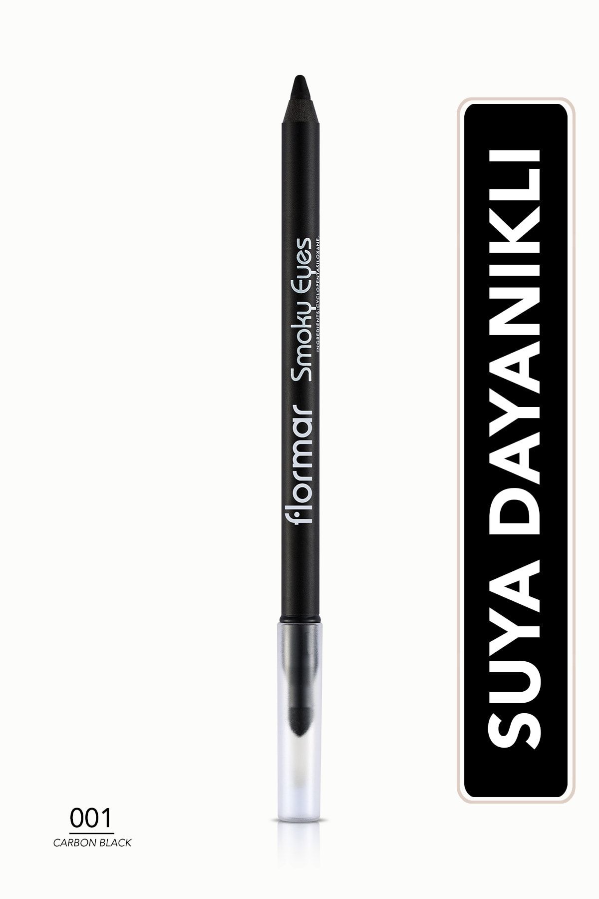 Flormar Buğulu Makyaj Göz Kalemi Karbon Siyah-smoky Eyes Waterproof Eyeliner-001 Carbon Black-8690604138128