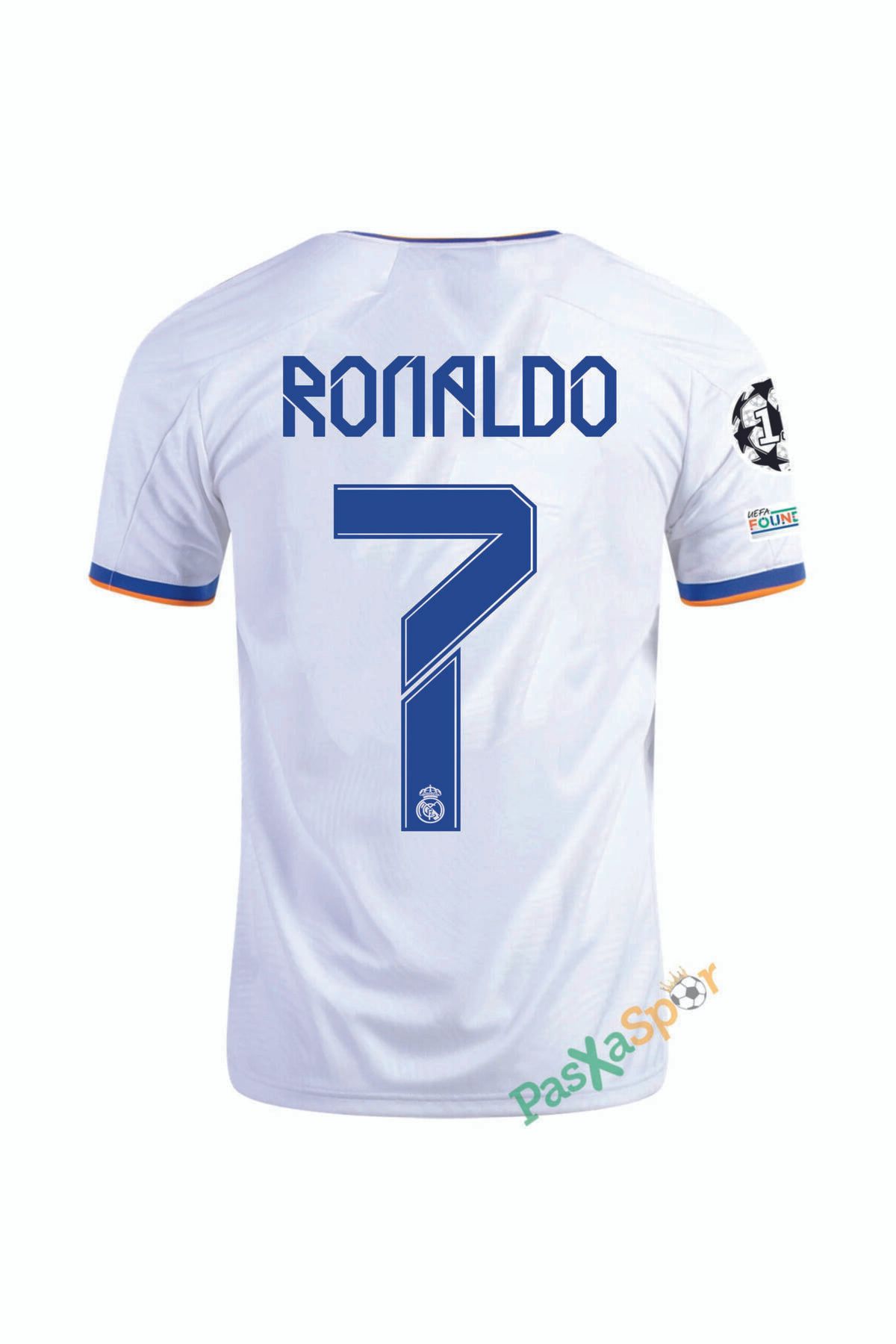 Pasxaspor Özel Üretim Ronaldo Real Madrid 2022 Şampiyonlar Ligi Finali Maç Forması