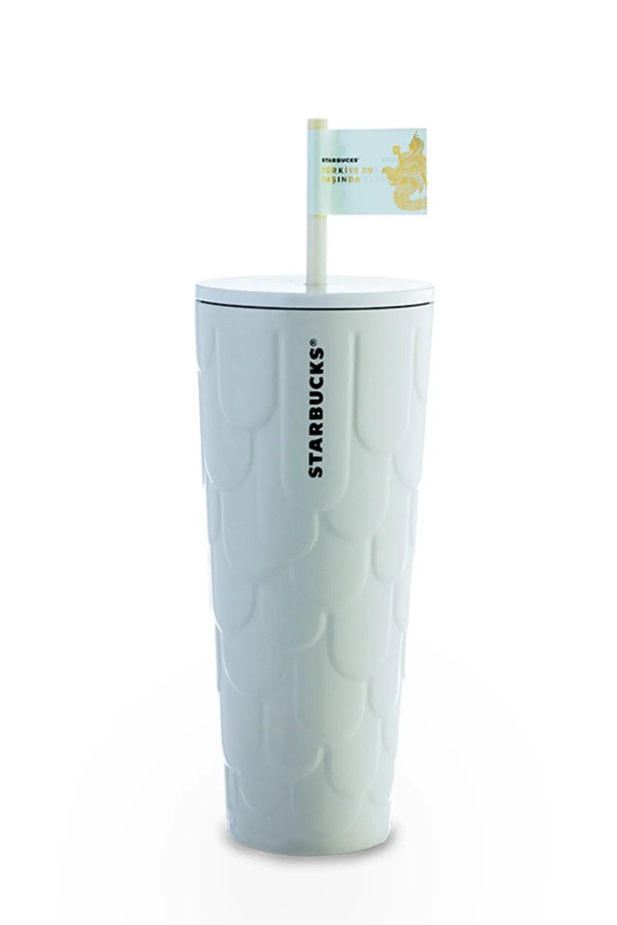 Starbucks ® 20. Yıl Paslanmaz Çelik Soğuk Içecek Bardağı - Beyaz - 710 ml - Tumbler