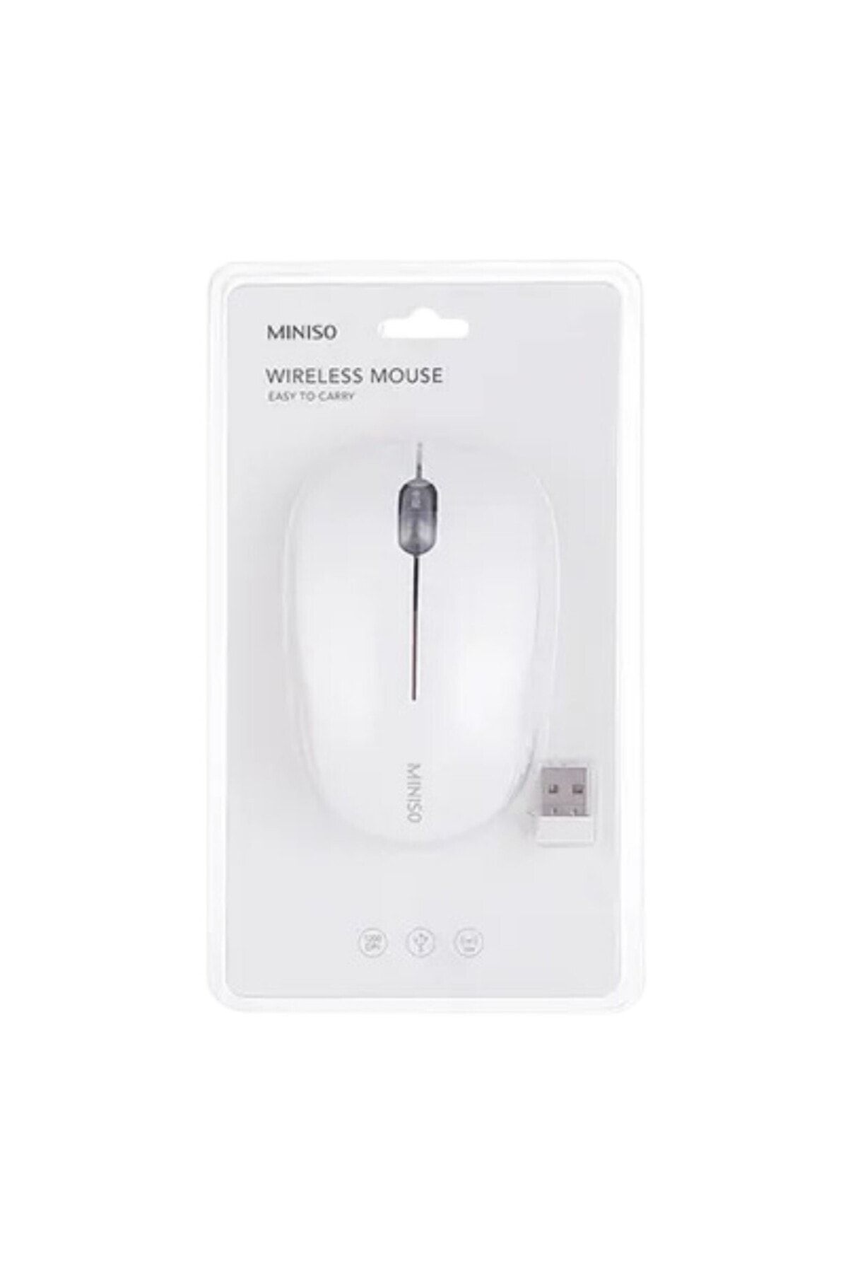 Miniso Klasik Tasarımlı Wireless Mouse - Beyaz