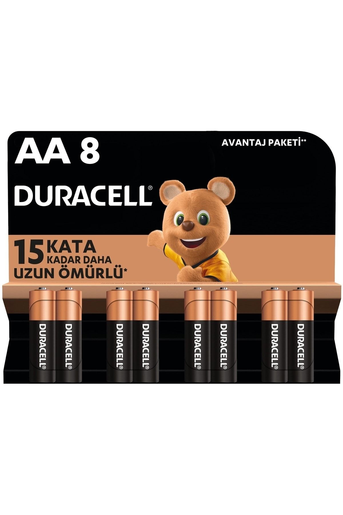 Duracell Alkalin Aa Kalem Pil, 1,5 V Lr6/mn1500, 8'li Paket
