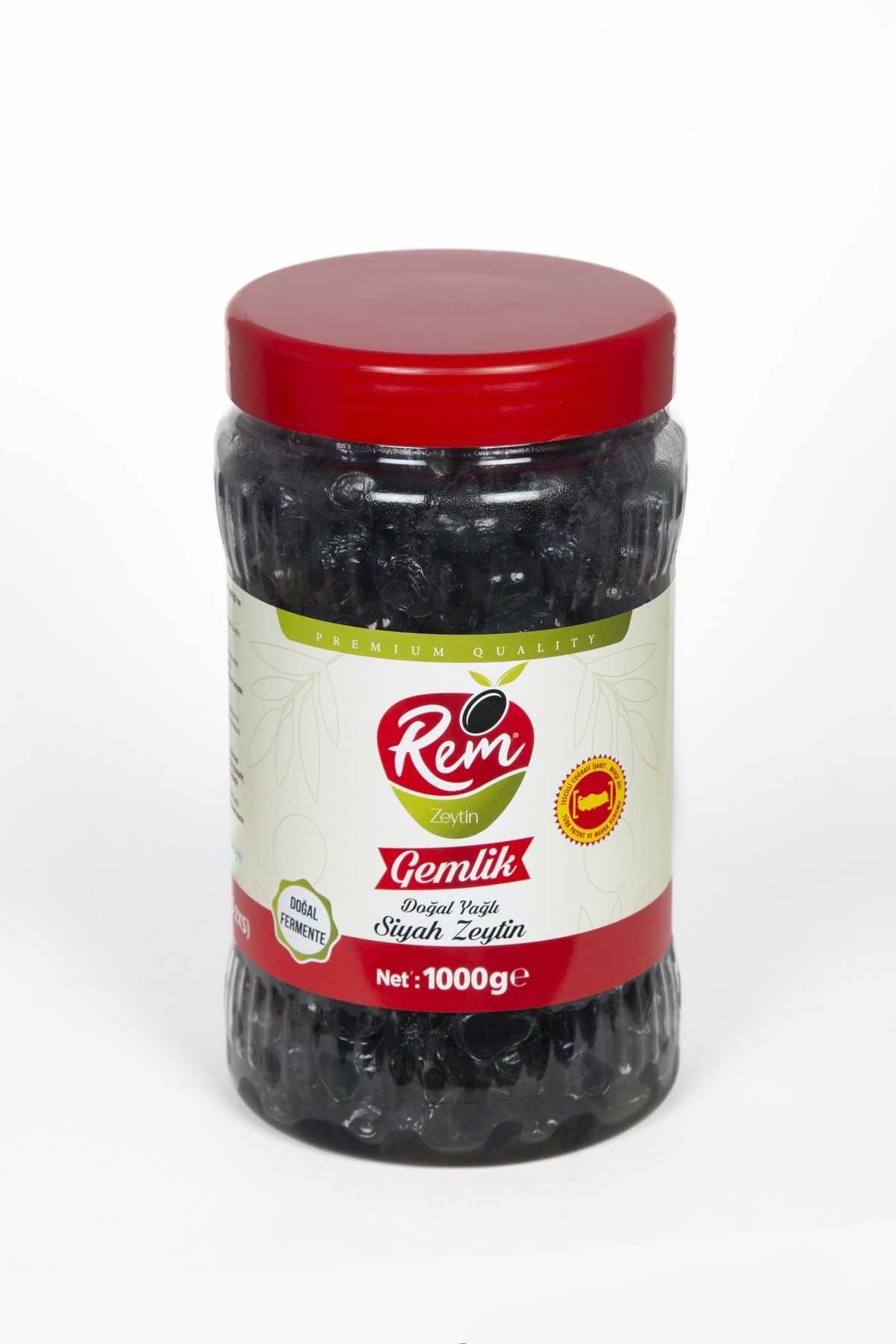 Rem Gemlik Doğal Yağlı Siyah Zeytin 1 KG