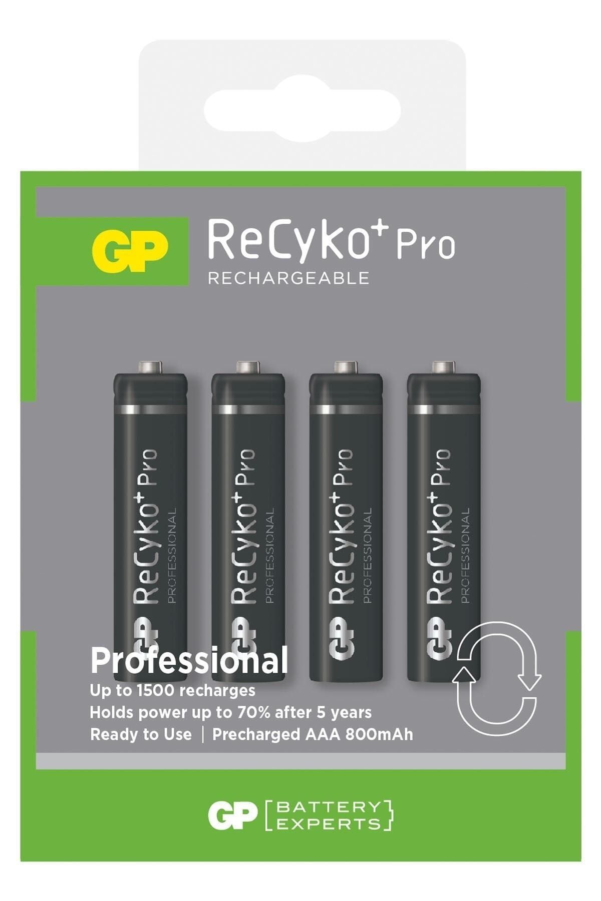 GP Batteries Gp Aaa 800 Mah Şarjlı Ince Kalem Pil 4'lü Paket Recyko