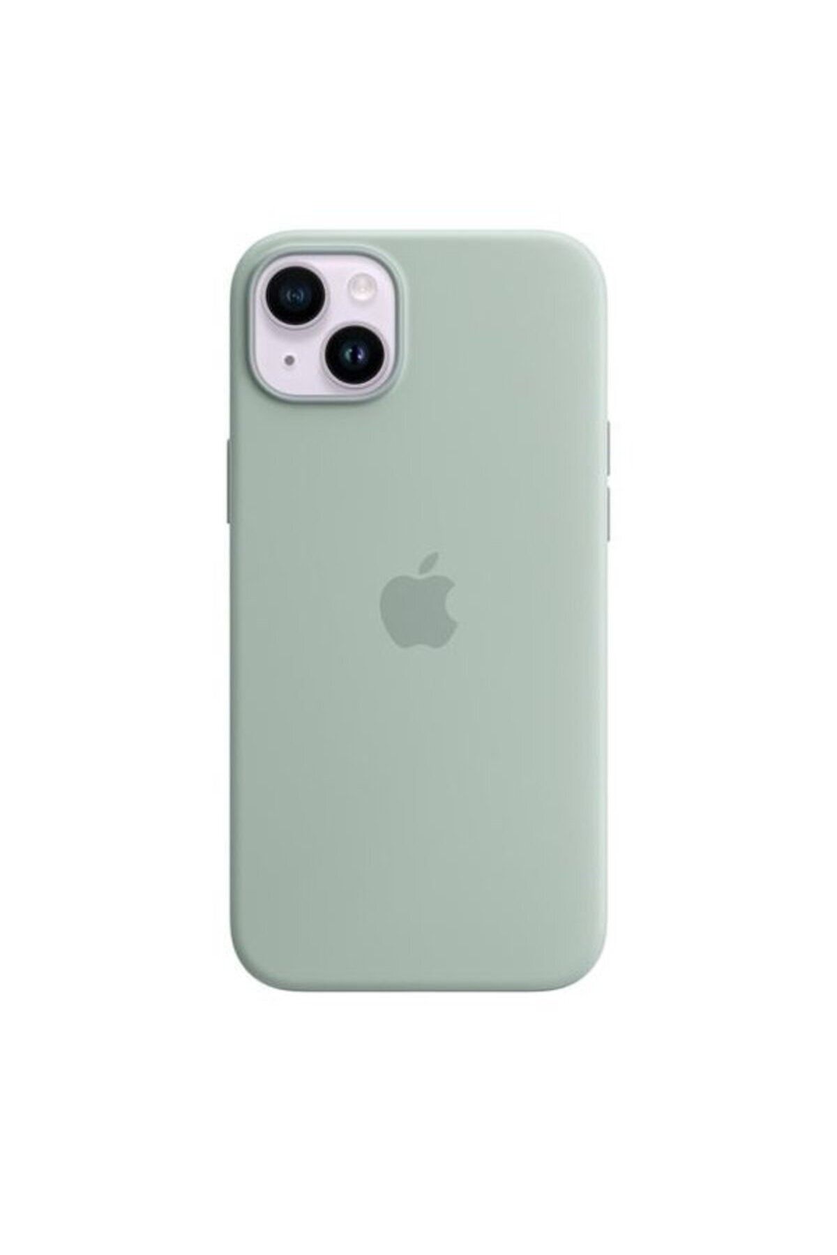 Apple iPhone 14 Plus için MagSafe özellikli Silikon Kılıf - Sukulent