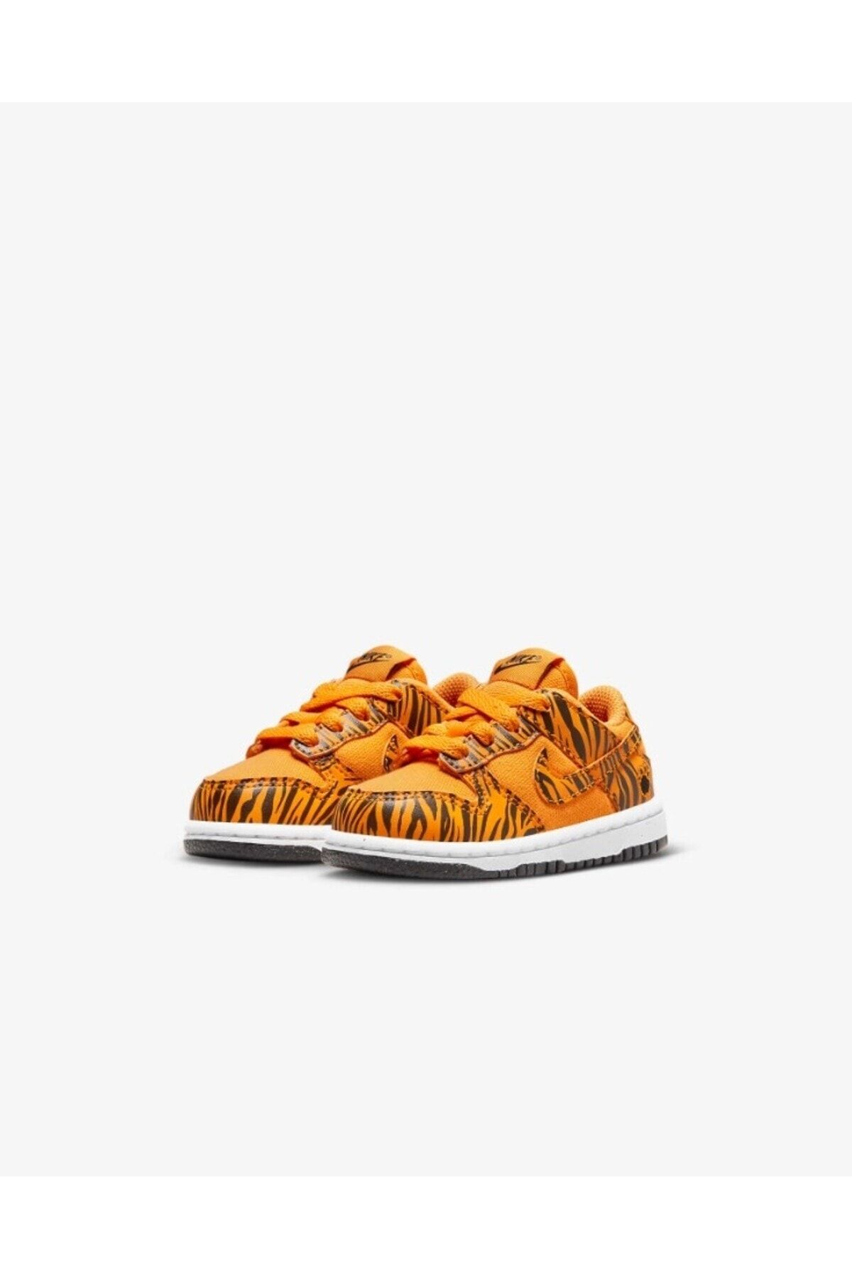 Nike Dunk Low PS "Tiger Stripes" Leopar Desenli Lastikli Deri Günlük Çocuk Ayakkabısı