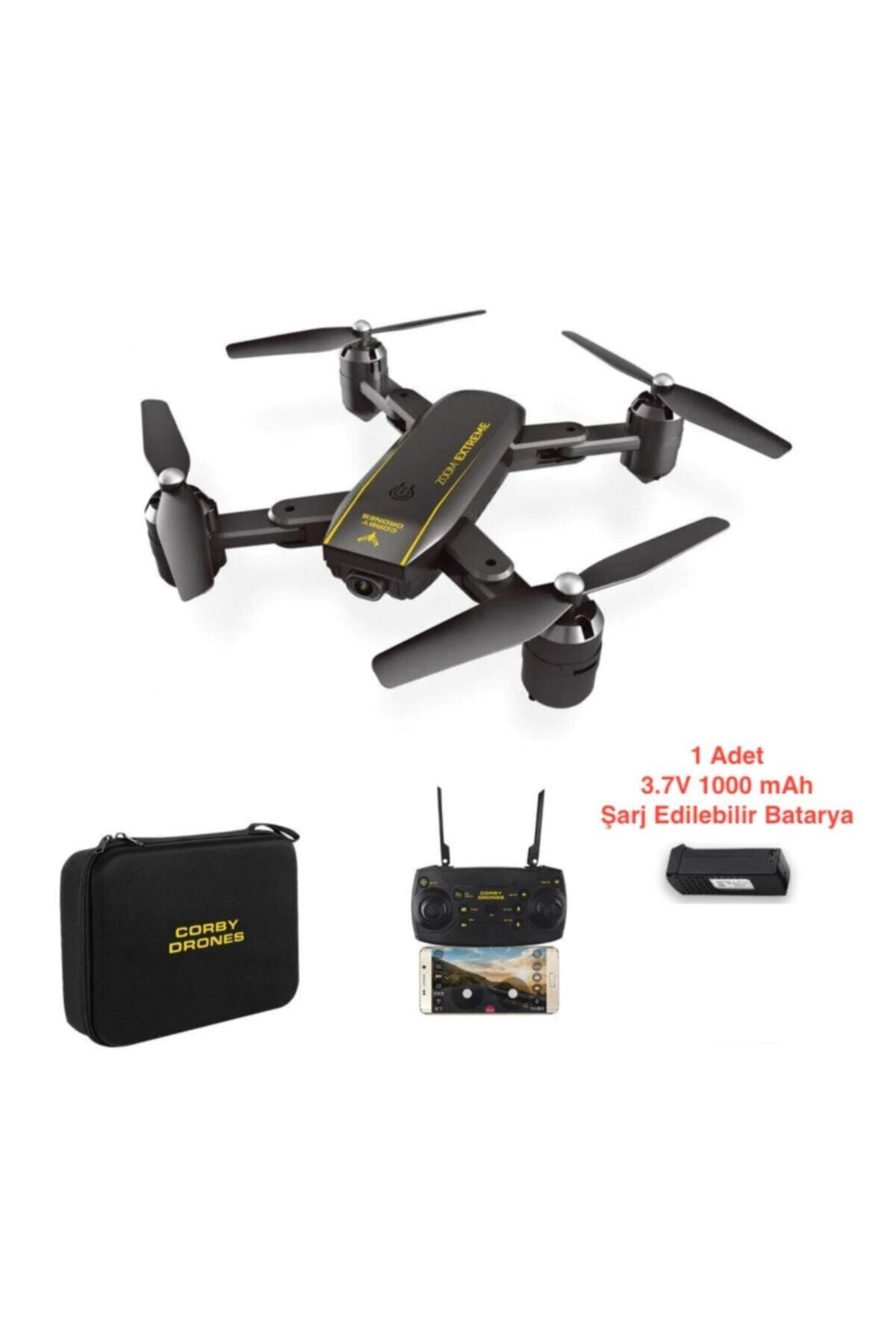 Corby Cx015-1b Zoom Extreme Smart Drone | Katlanabilir | 1080p Full Hd | Wifi Kamera | Ios | Android